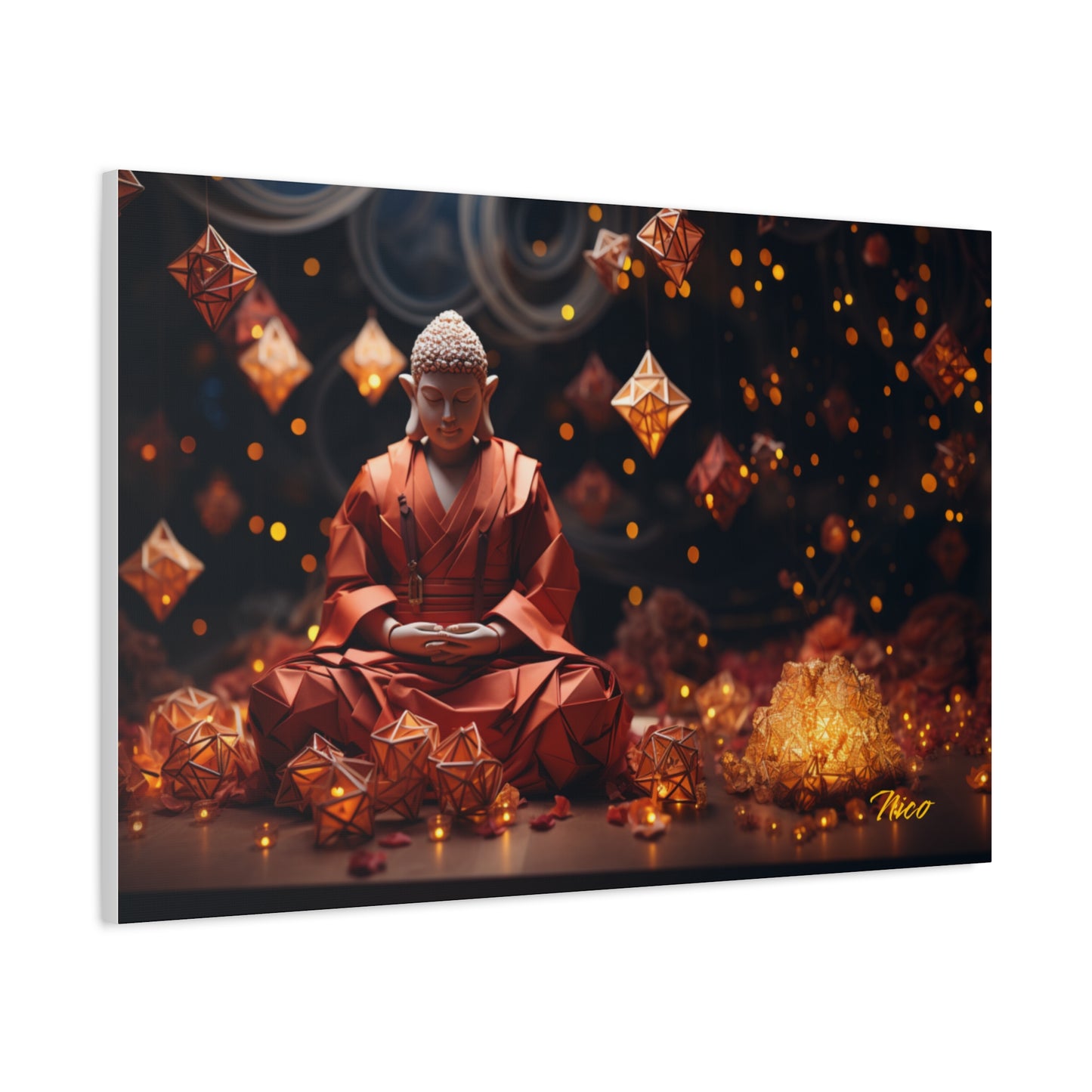 Ascending Buddha Series Print #7 - Streched Matte Canvas Print, 1.25" Thick