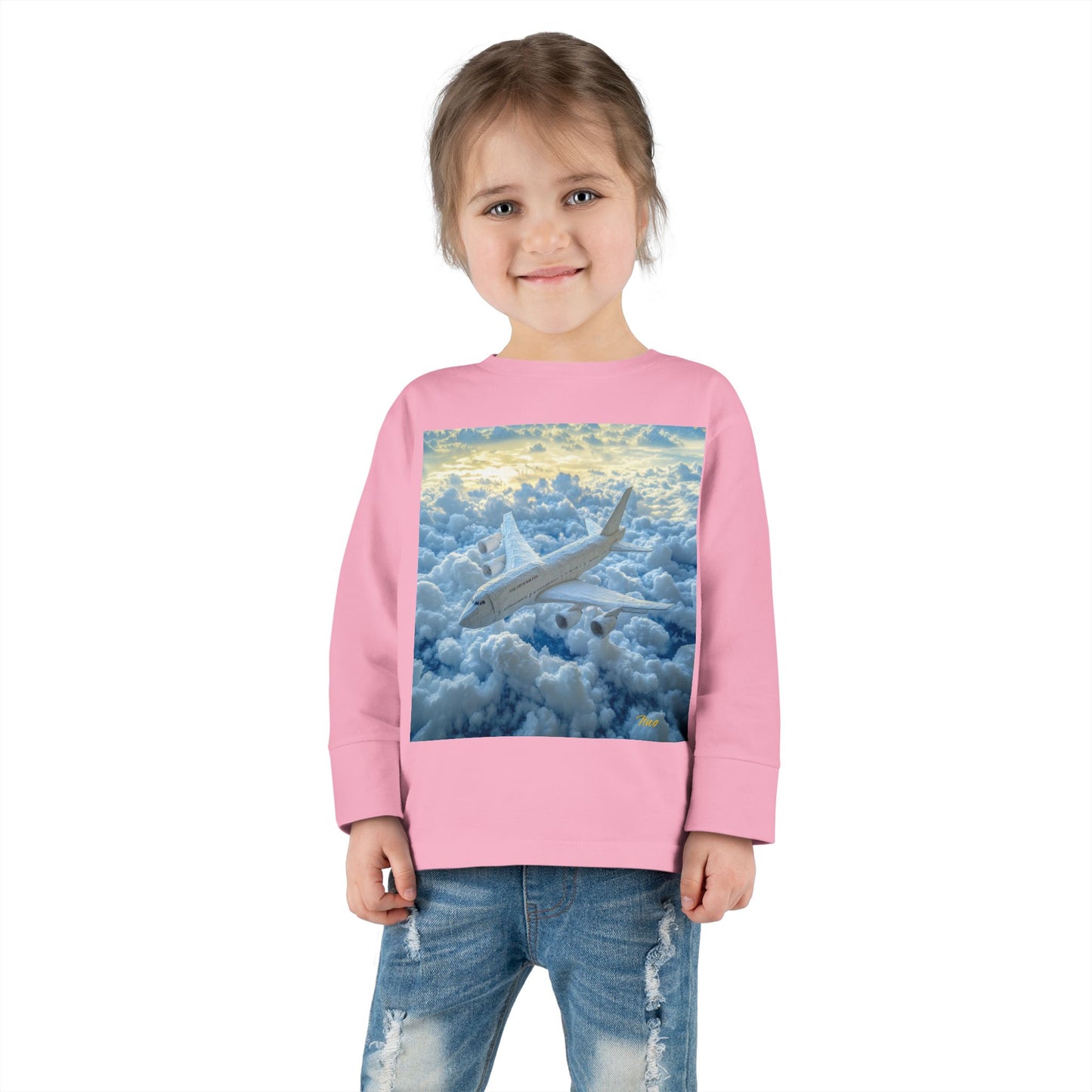 Big Ol' Jet Airliner Series Print #10 Toddler Long Sleeve Tee