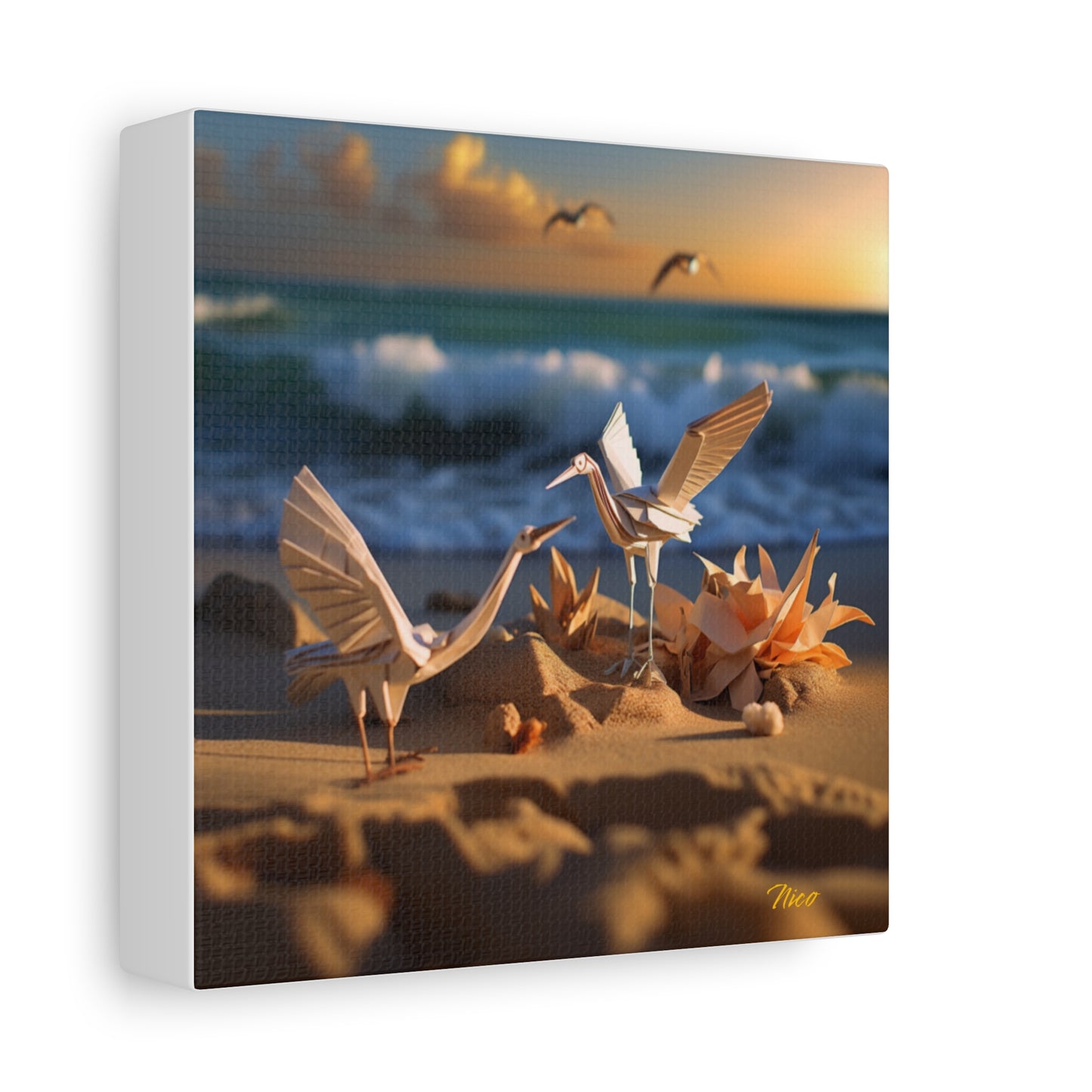 By The Seaside Series Print #3 - Streched Matte Canvas Print, 1.25" Thick