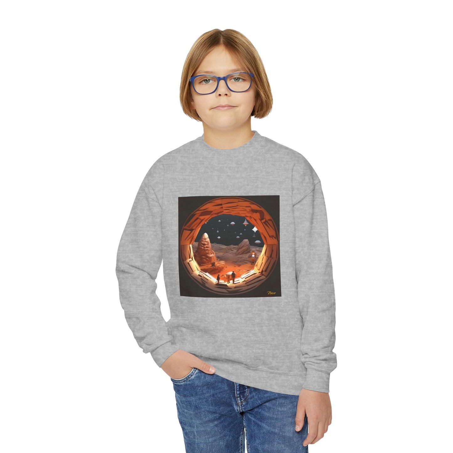 Elons' Dream Series Print #4 Youth Crewneck Sweatshirt