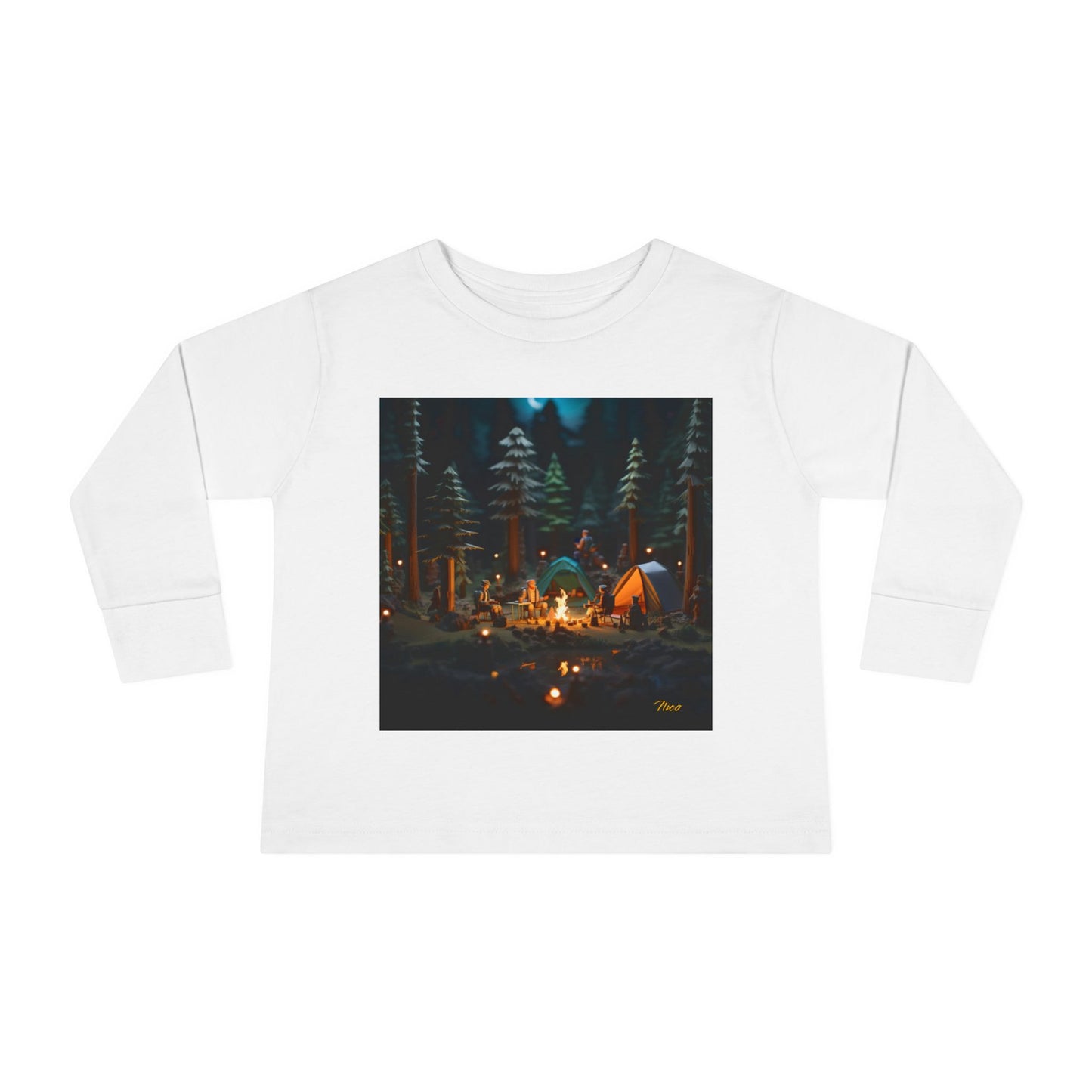 Under The Starry Skies Series Print #3 Toddler Long Sleeve Tee