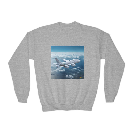 Frequent Flyer Miles Series Print #3 Youth Crewneck Sweatshirt