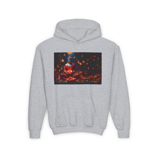 Ascending Buddah Series Print #2 Youth Heavy Blend Hooded Sweatshirt