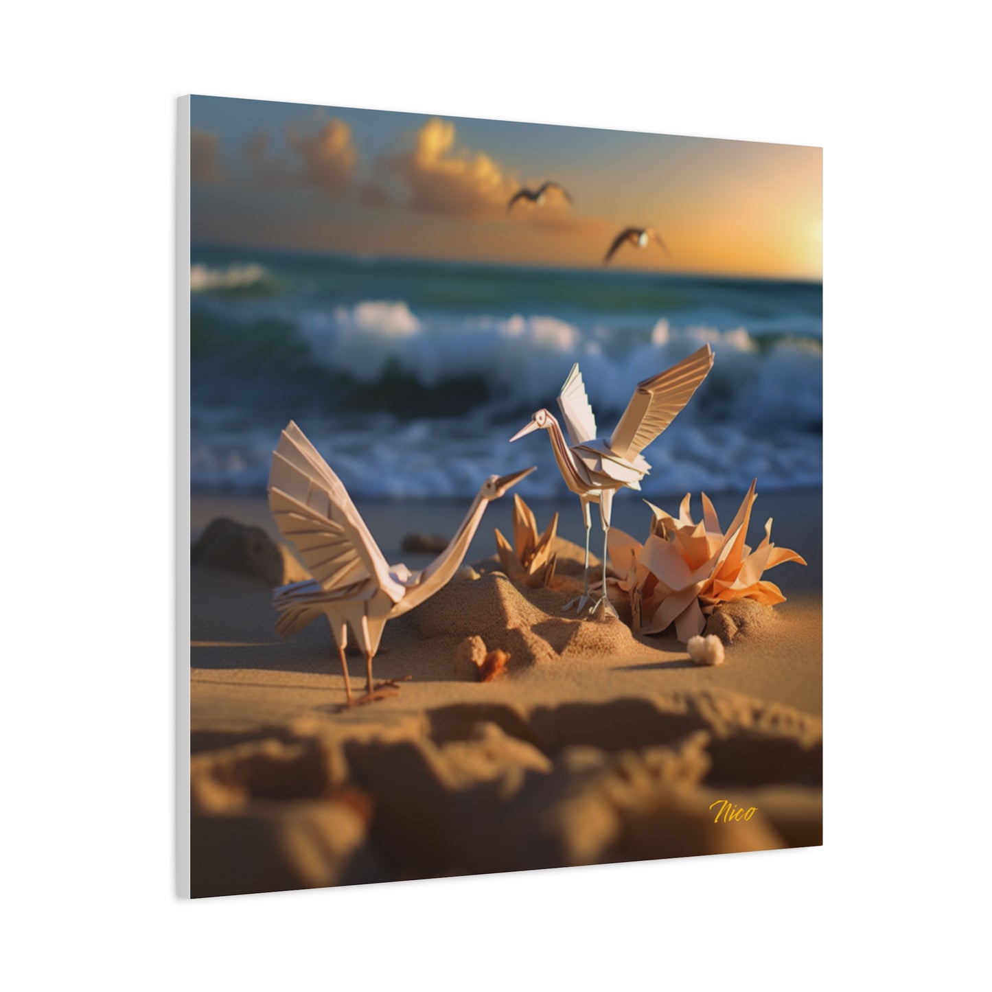 By The Seaside Series Print #3 - Streched Matte Canvas Print, 1.25" Thick