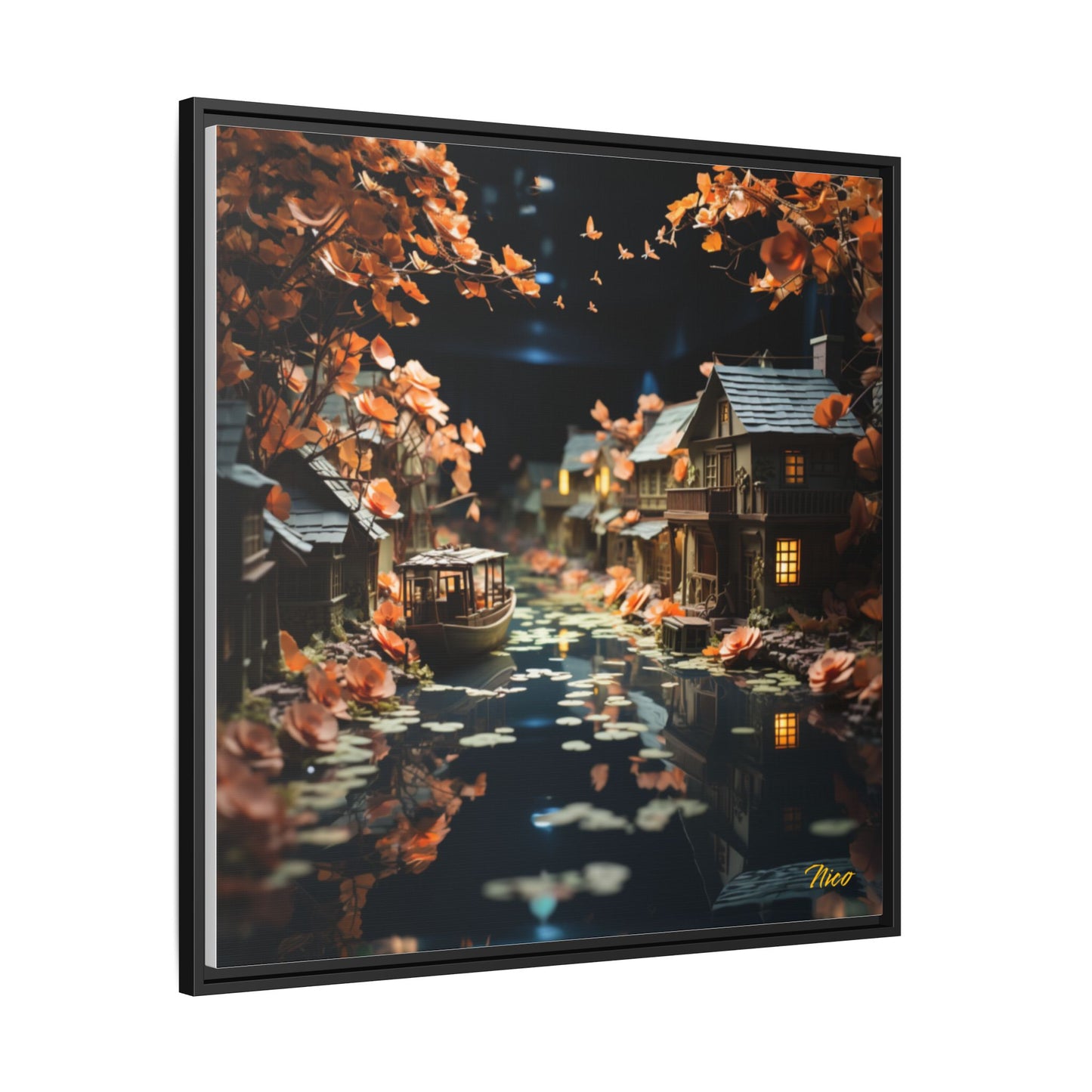 Born On A Bayou Series Print #7 - Black Framed Canvas Print