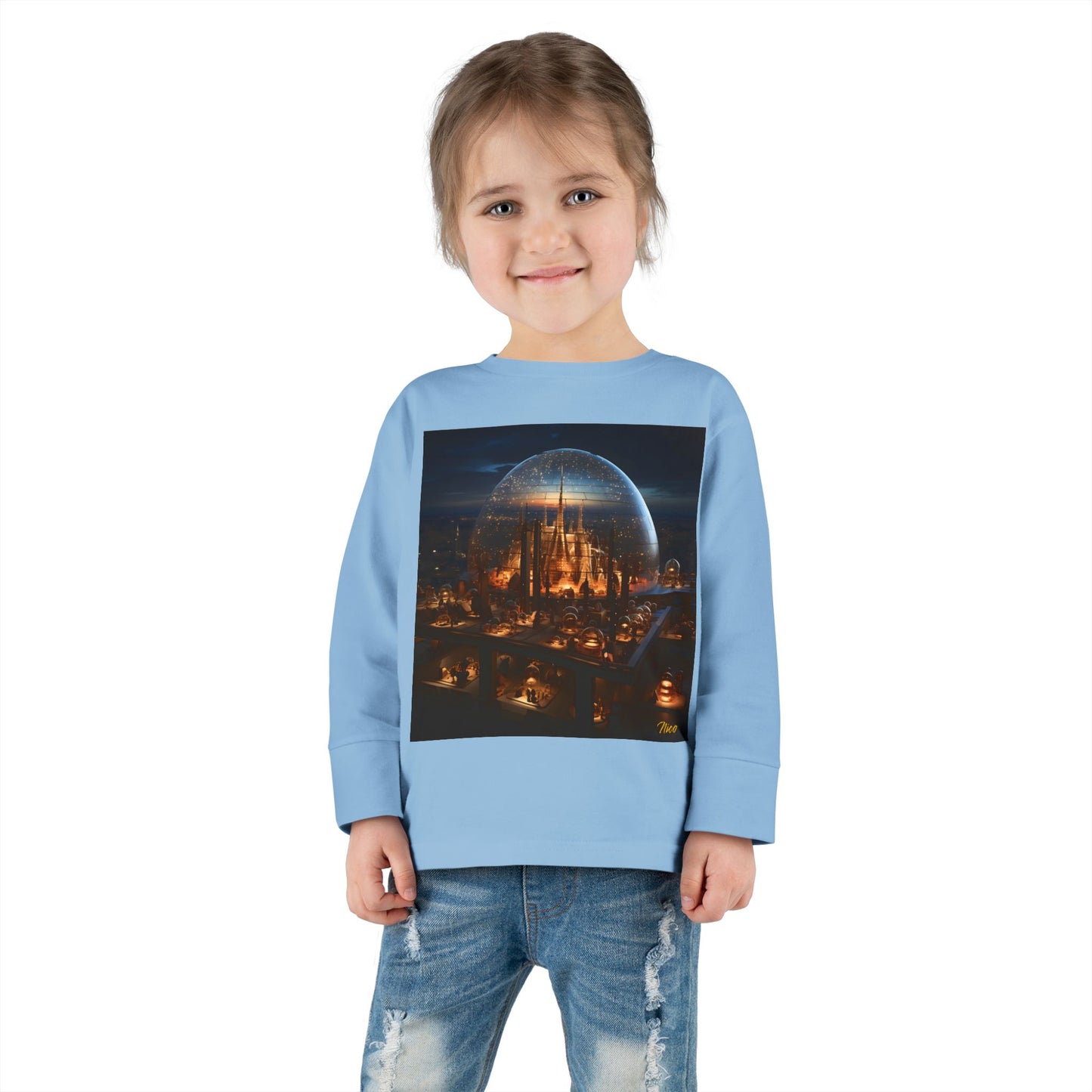 Elons' Dream Series Print #10 Toddler Long Sleeve Tee