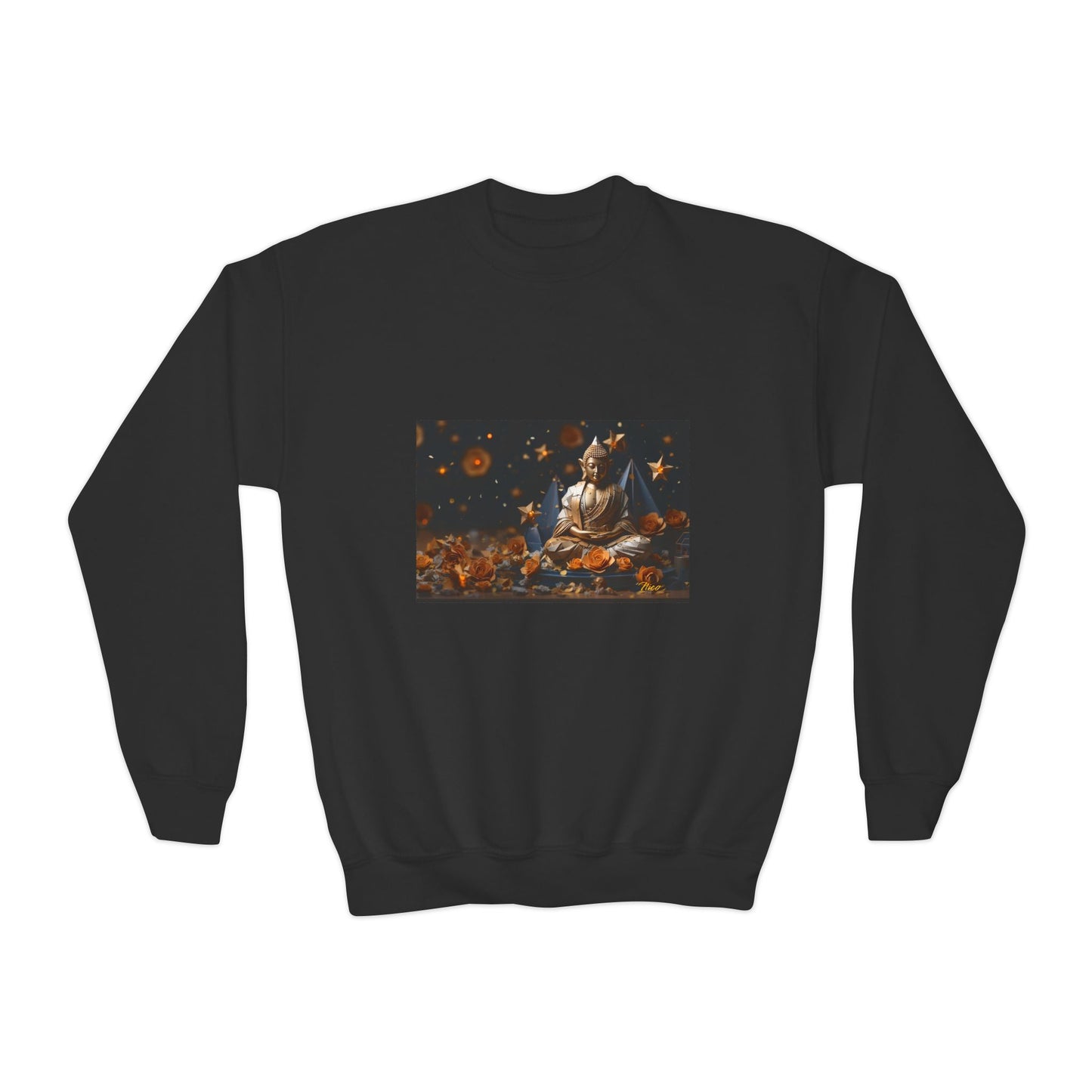 Ascending Buddah Series Print #5 Youth Crewneck Sweatshirt