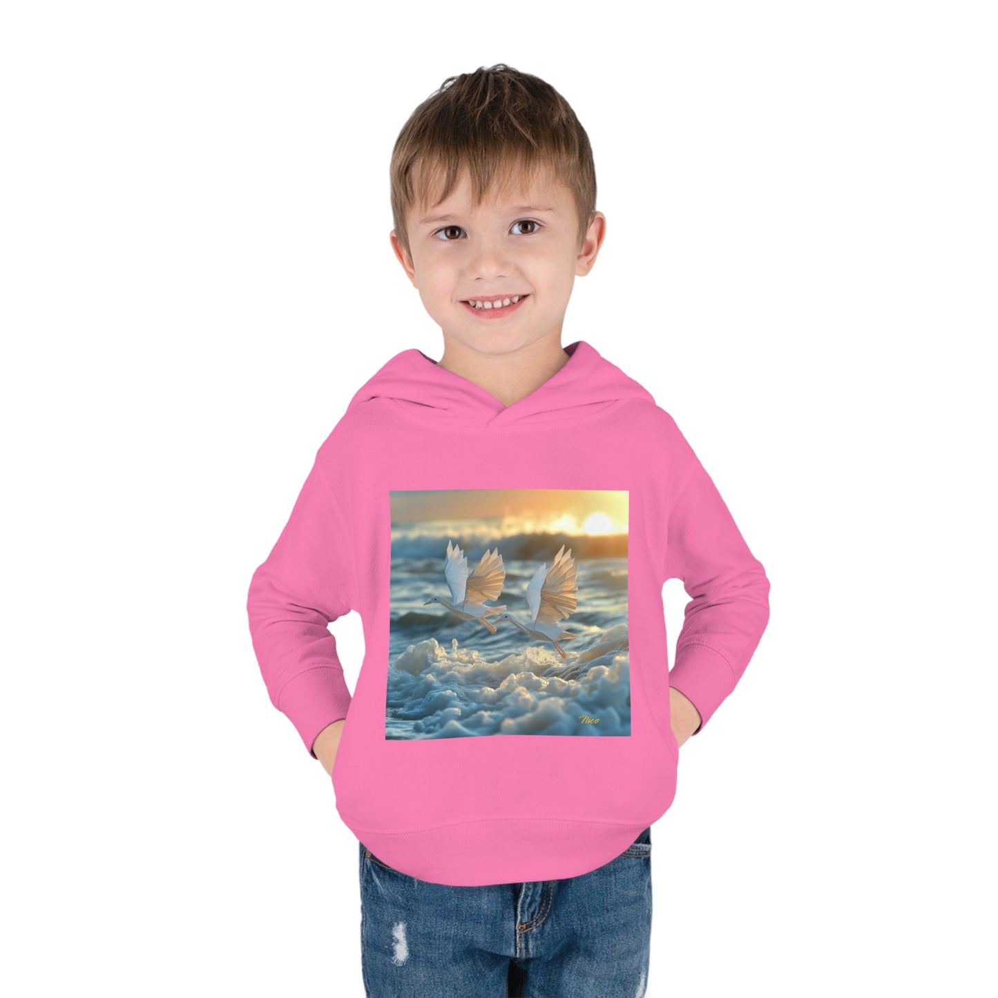 By The Seaside Series Print #5 Toddler Pullover Fleece Hoodie