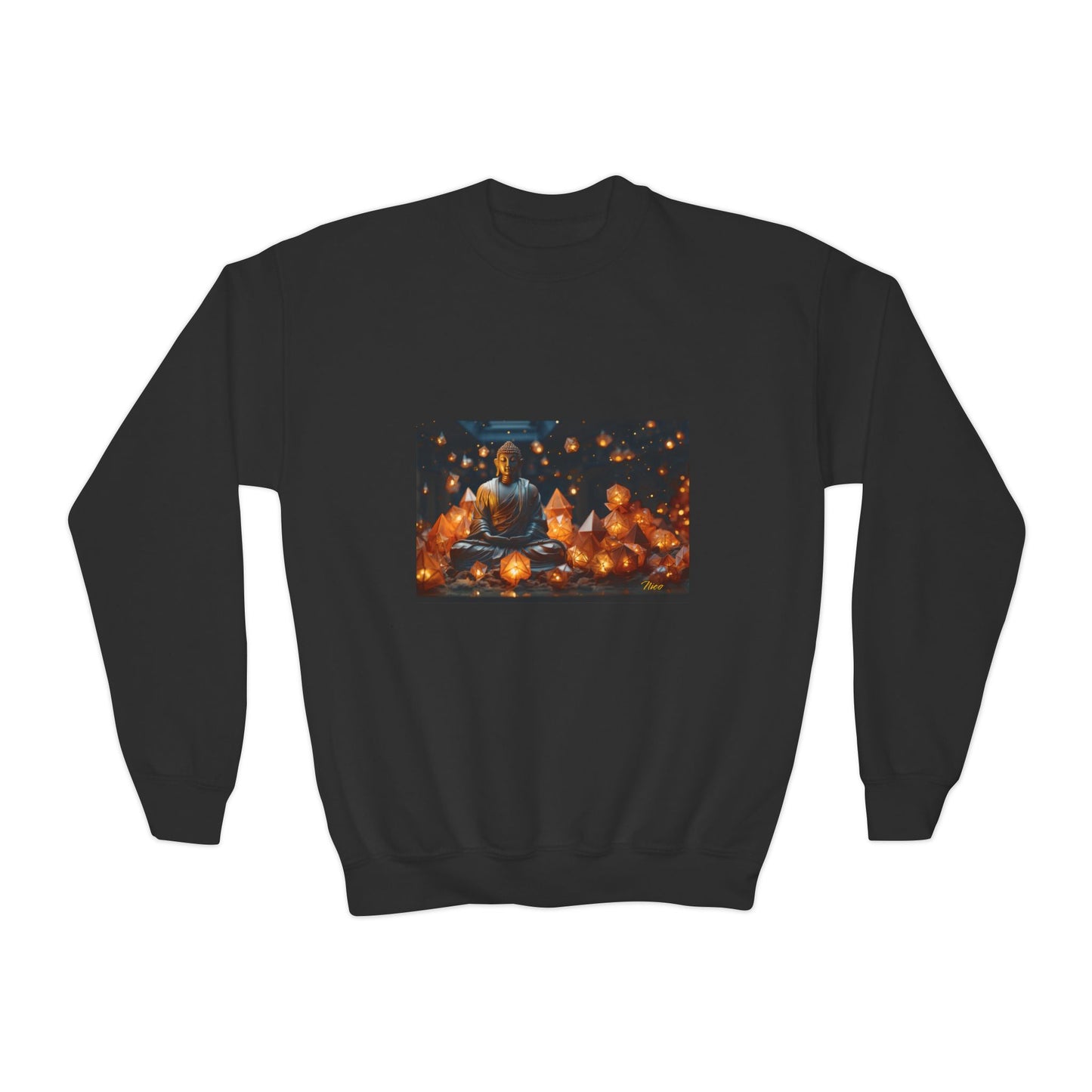 Ascending Buddah Series Print #10 Youth Crewneck Sweatshirt