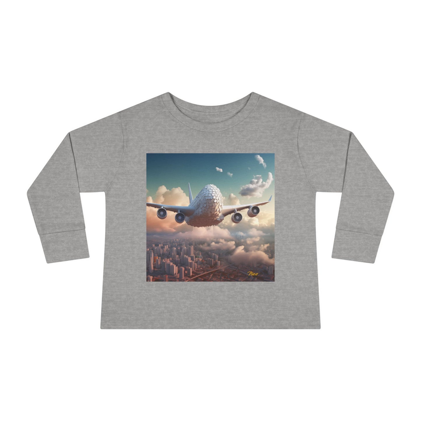 Big Ol' Jet Airliner Series Print #1 Toddler Long Sleeve Tee