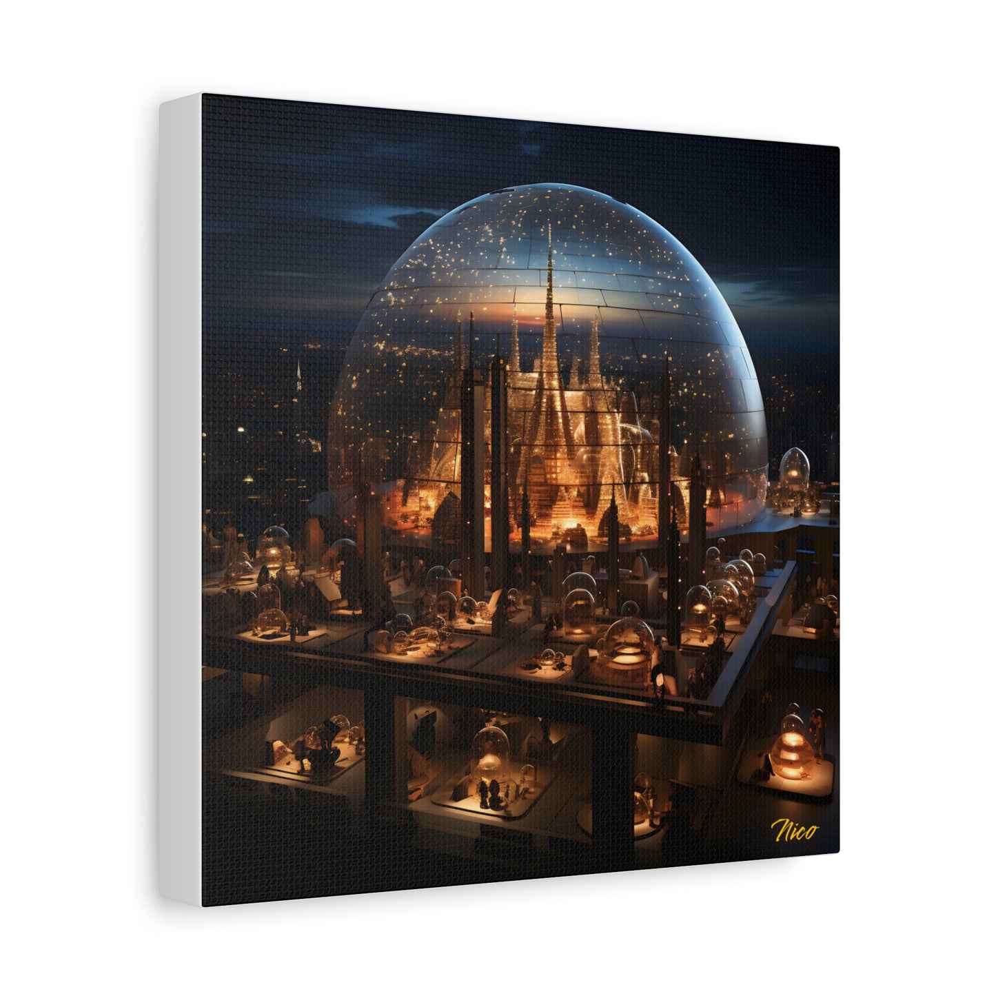 Elons' Dream Series Print #10 - Streched Matte Canvas Print, 1.25" Thick