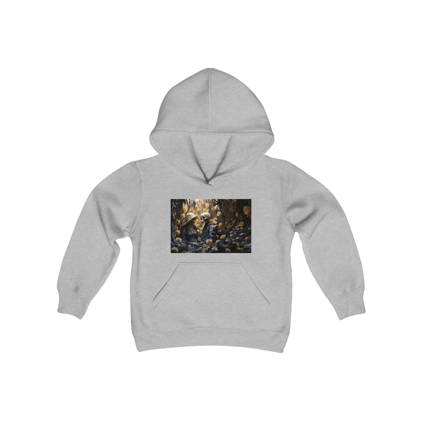 Halloween 2024 Series Print #4 Youth Heavy Blend Hooded Sweatshirt