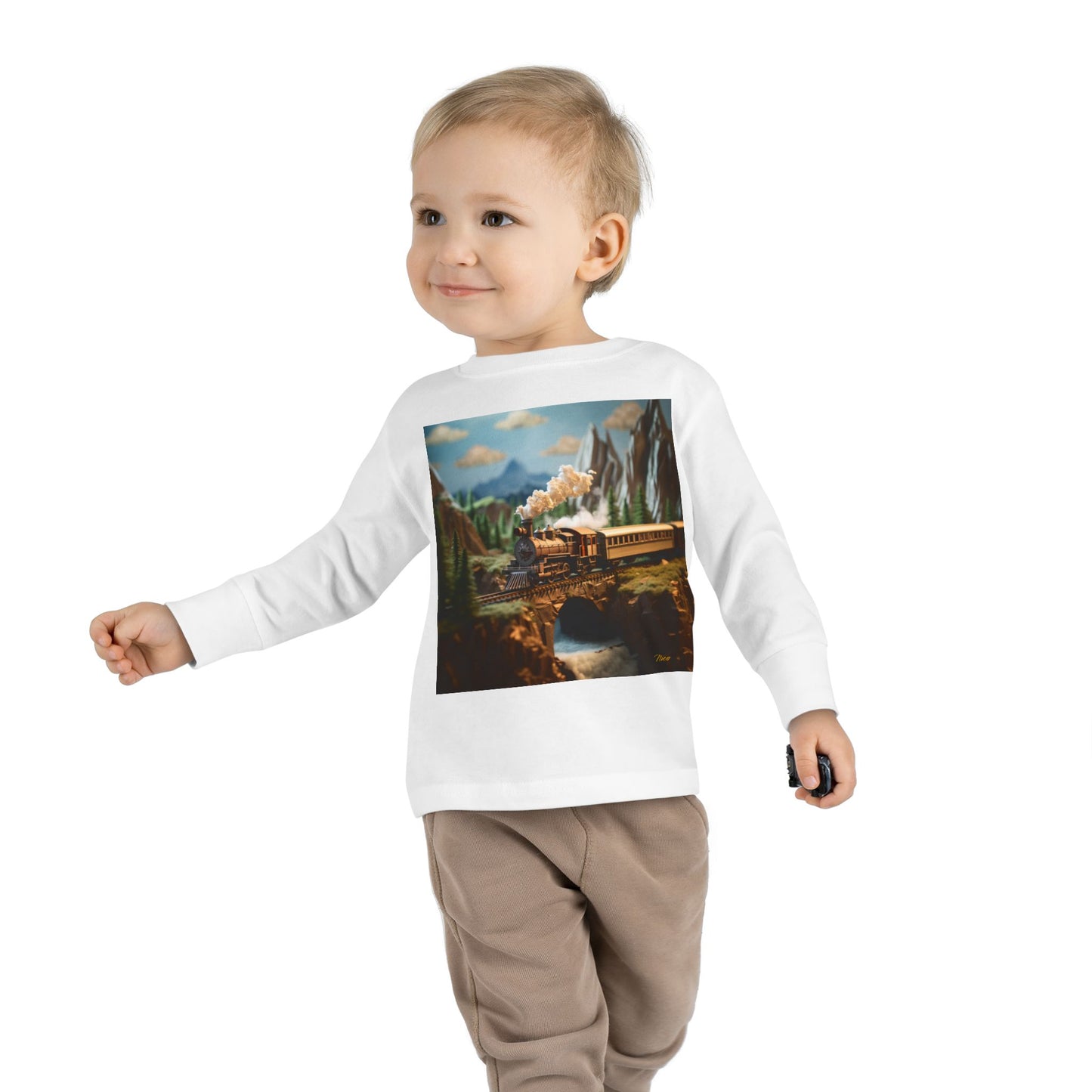 Orient Express Series Print #5 Toddler Long Sleeve Tee