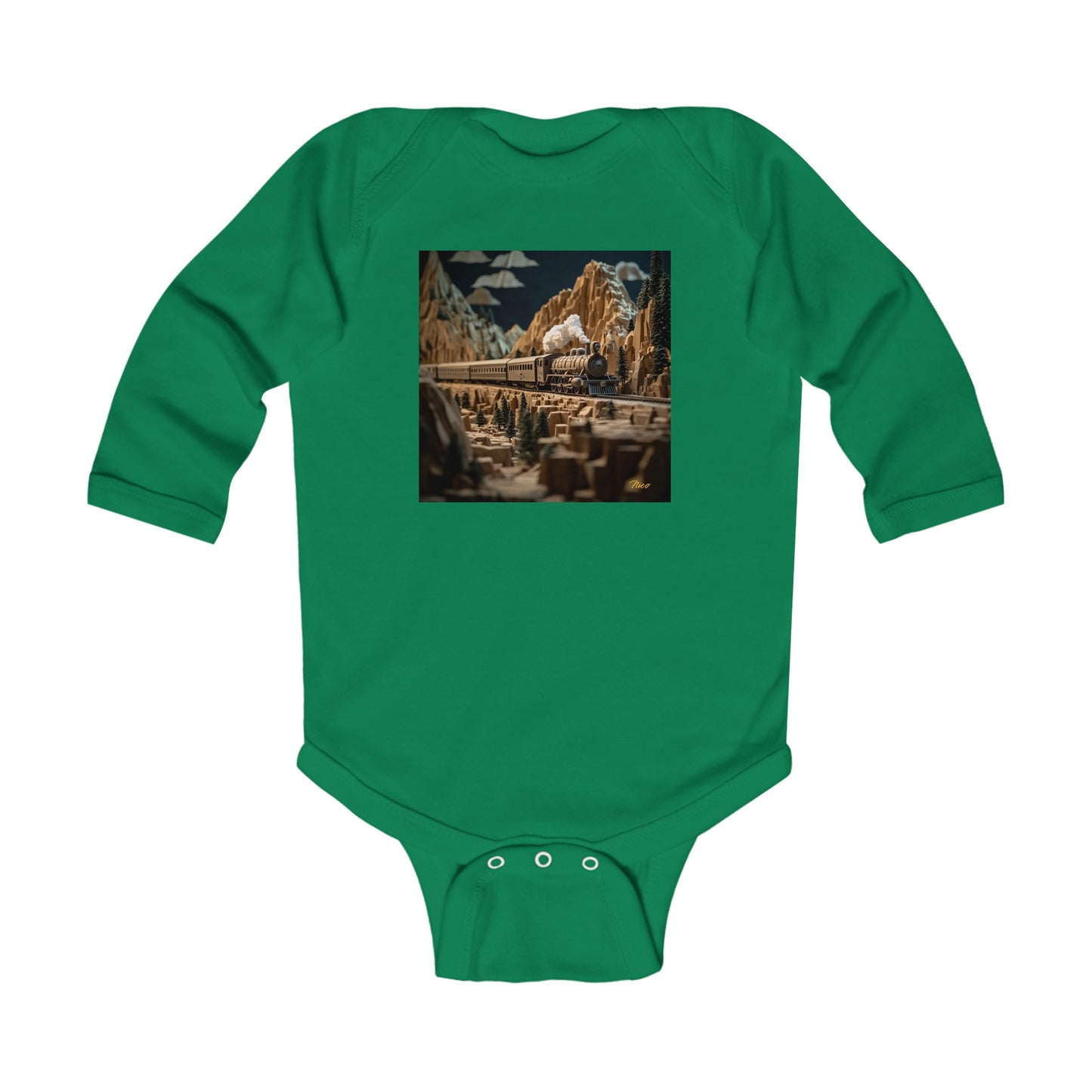 Orient Express Series Print #9 Infant Long Sleeve Bodysuit