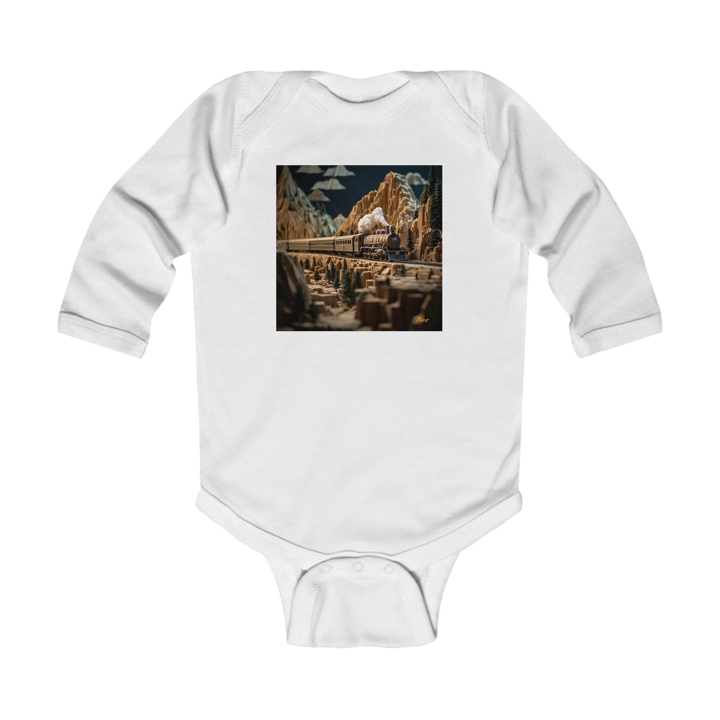 Orient Express Series Print #9 Infant Long Sleeve Bodysuit