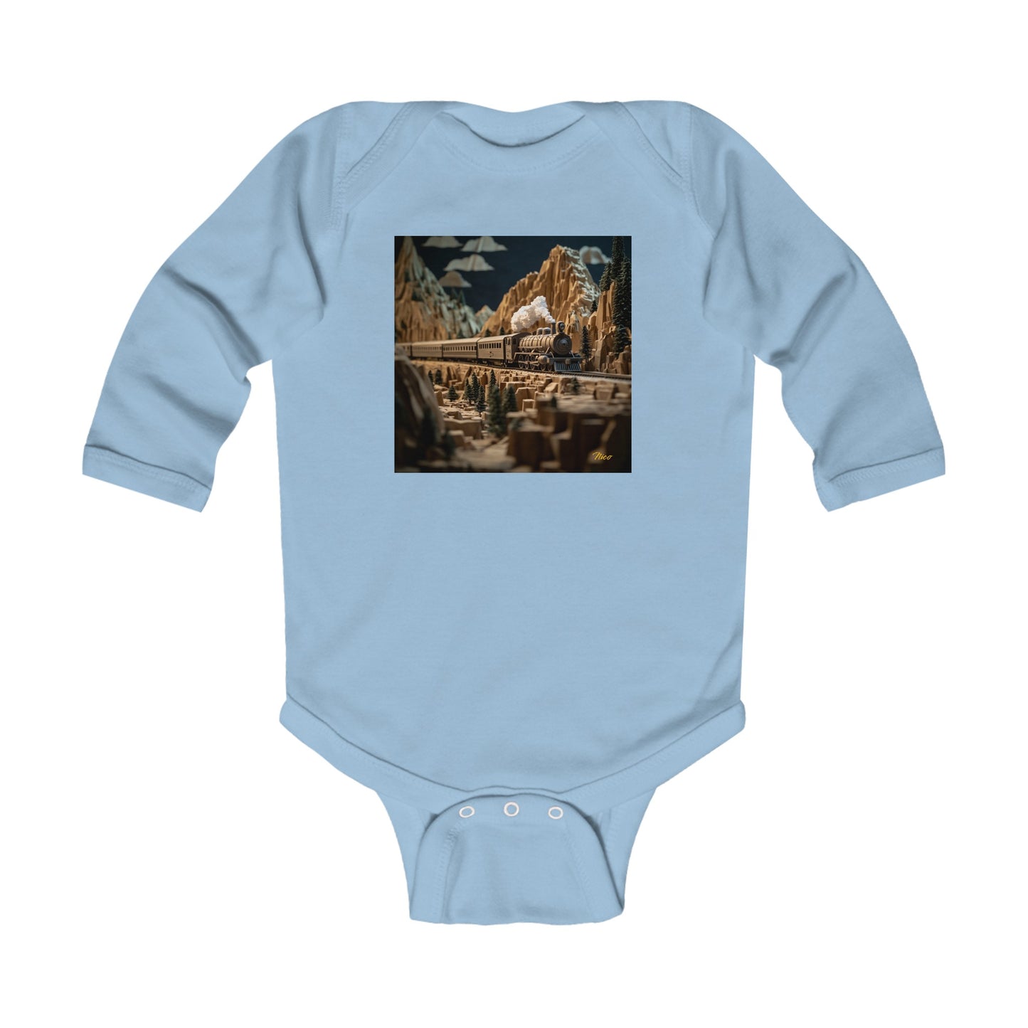 Orient Express Series Print #9 Infant Long Sleeve Bodysuit