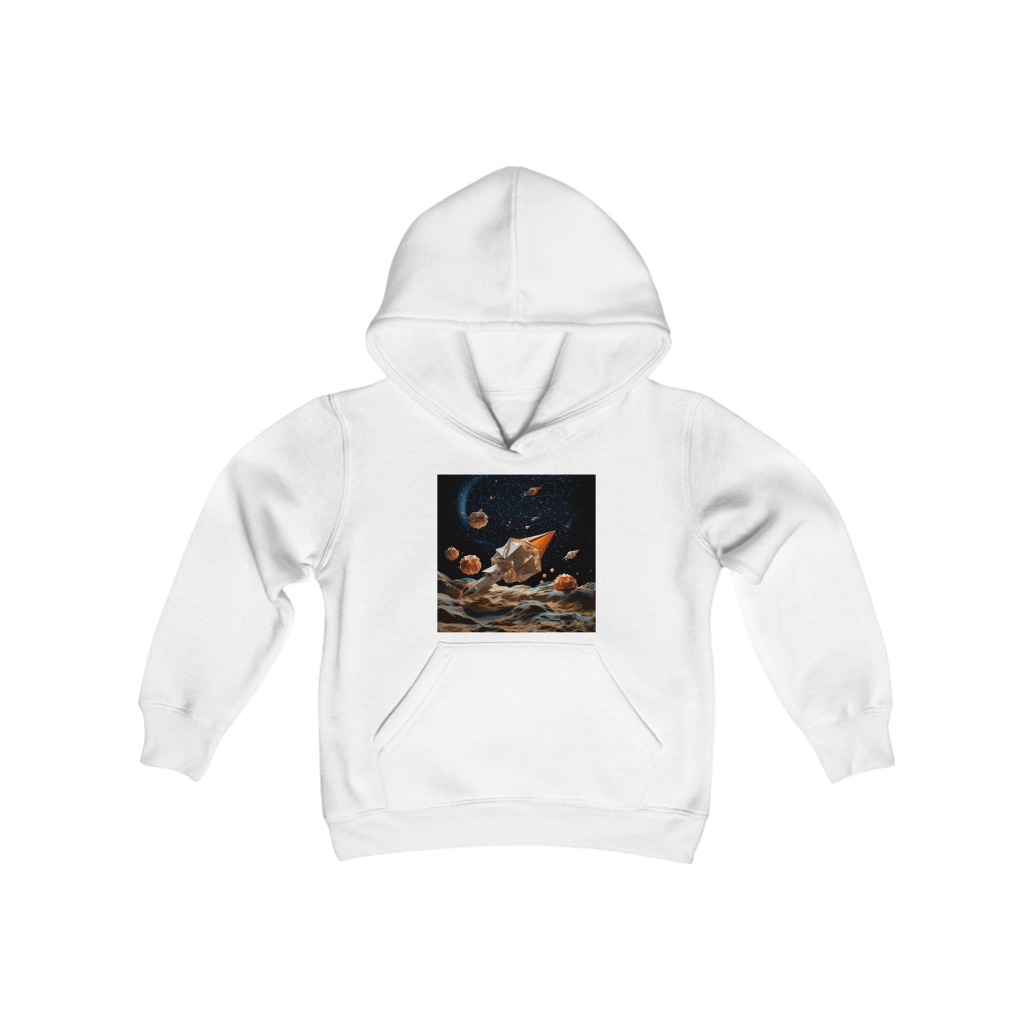 Elons' Dream Series Print #3 Youth Heavy Blend Hooded Sweatshirt