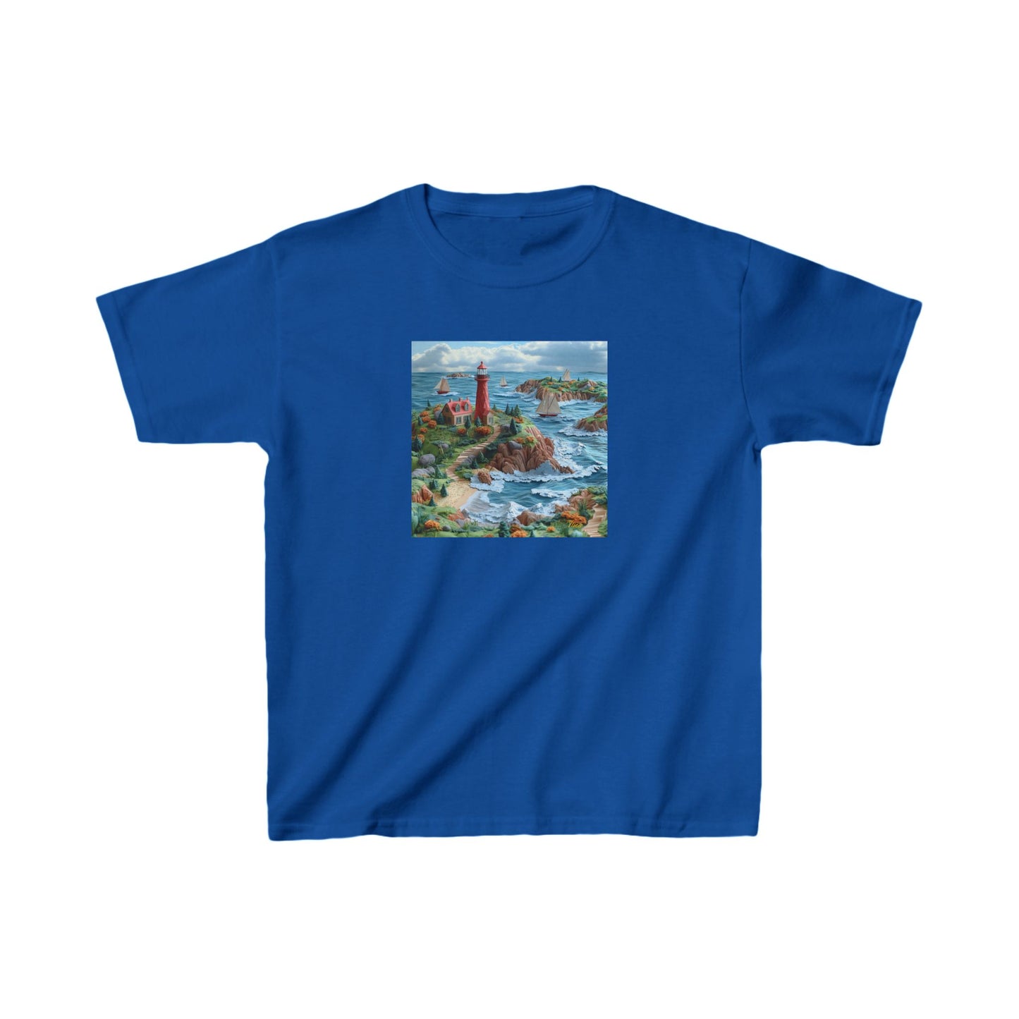 By The Seaside Series Print #6 Kids Heavy Cotton™ Tee