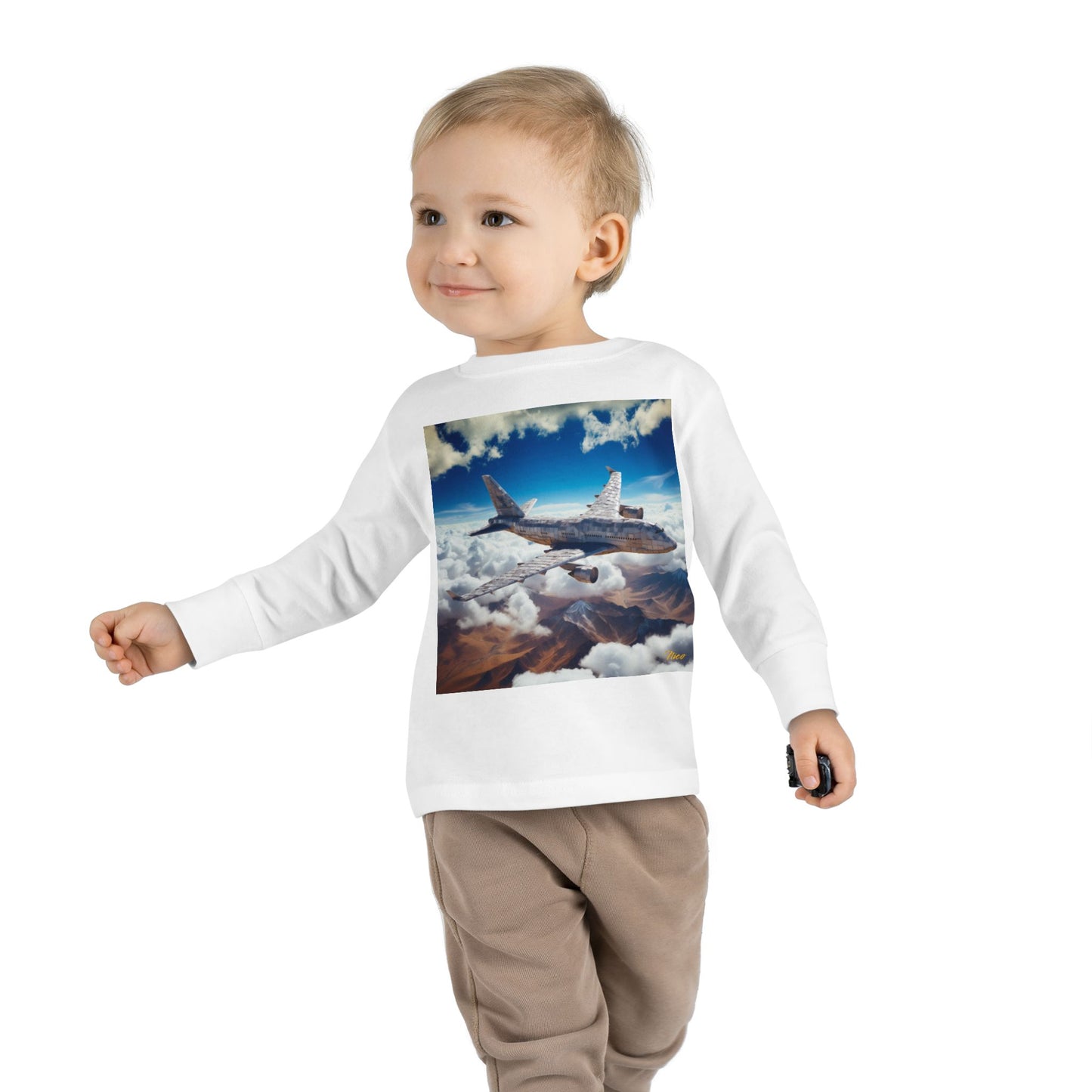 Big Ol' Jet Airliner Series Print #9 Toddler Long Sleeve Tee