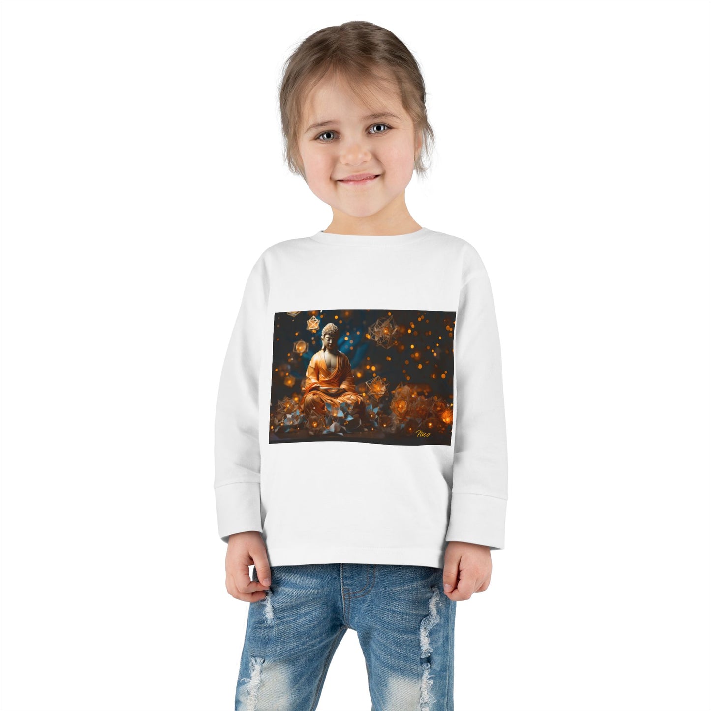 Ascending Buddha Series Print #8 Toddler Long Sleeve Tee