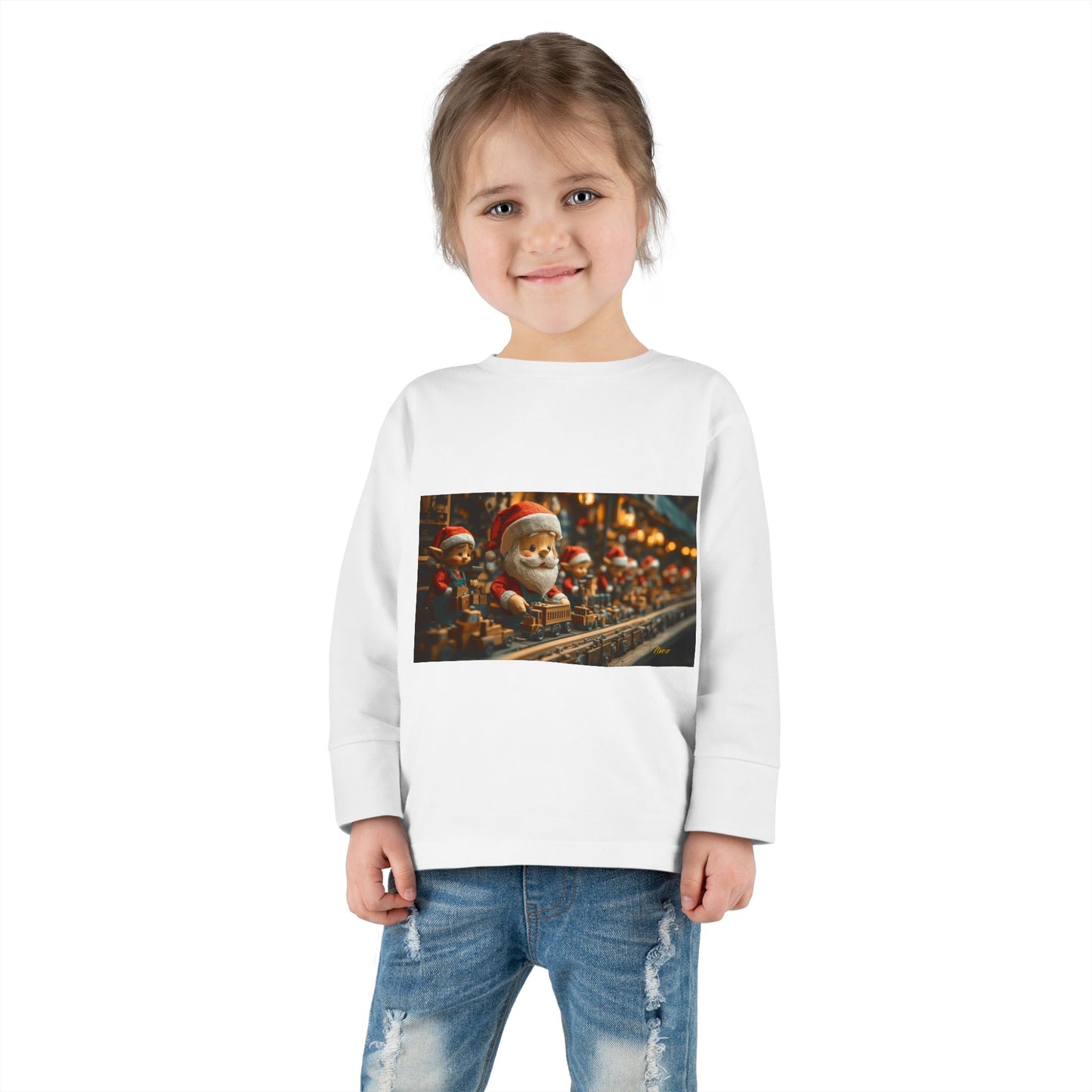 Chirstmas 2024 Series Print #3 Toddler Long Sleeve Tee