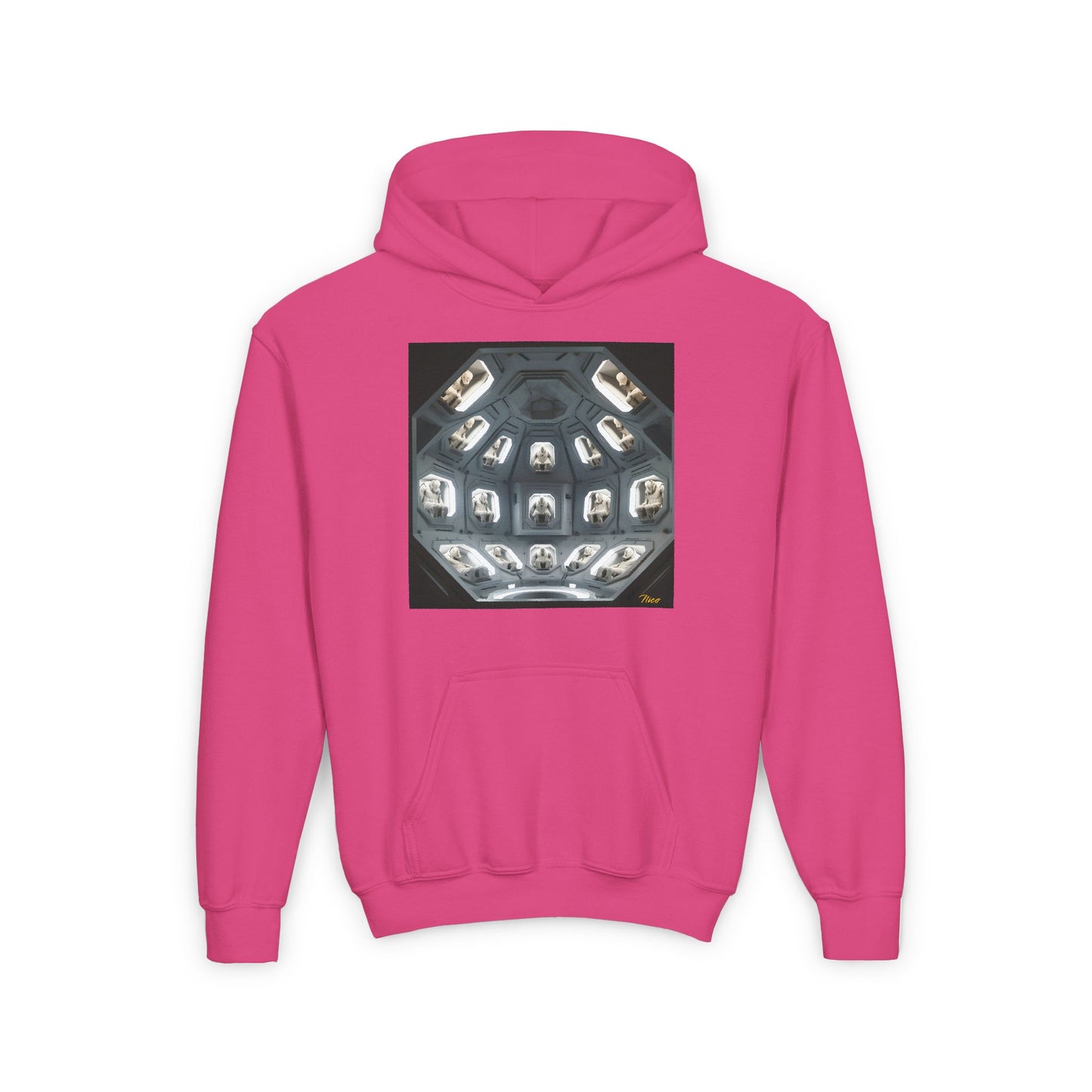 Elons' Dream Series Print #2 Youth Heavy Blend Hooded Sweatshirt