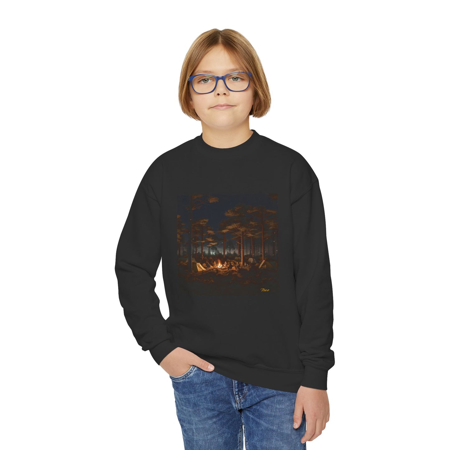 Under The Starry Skies Series Print #9 Youth Crewneck Sweatshirt