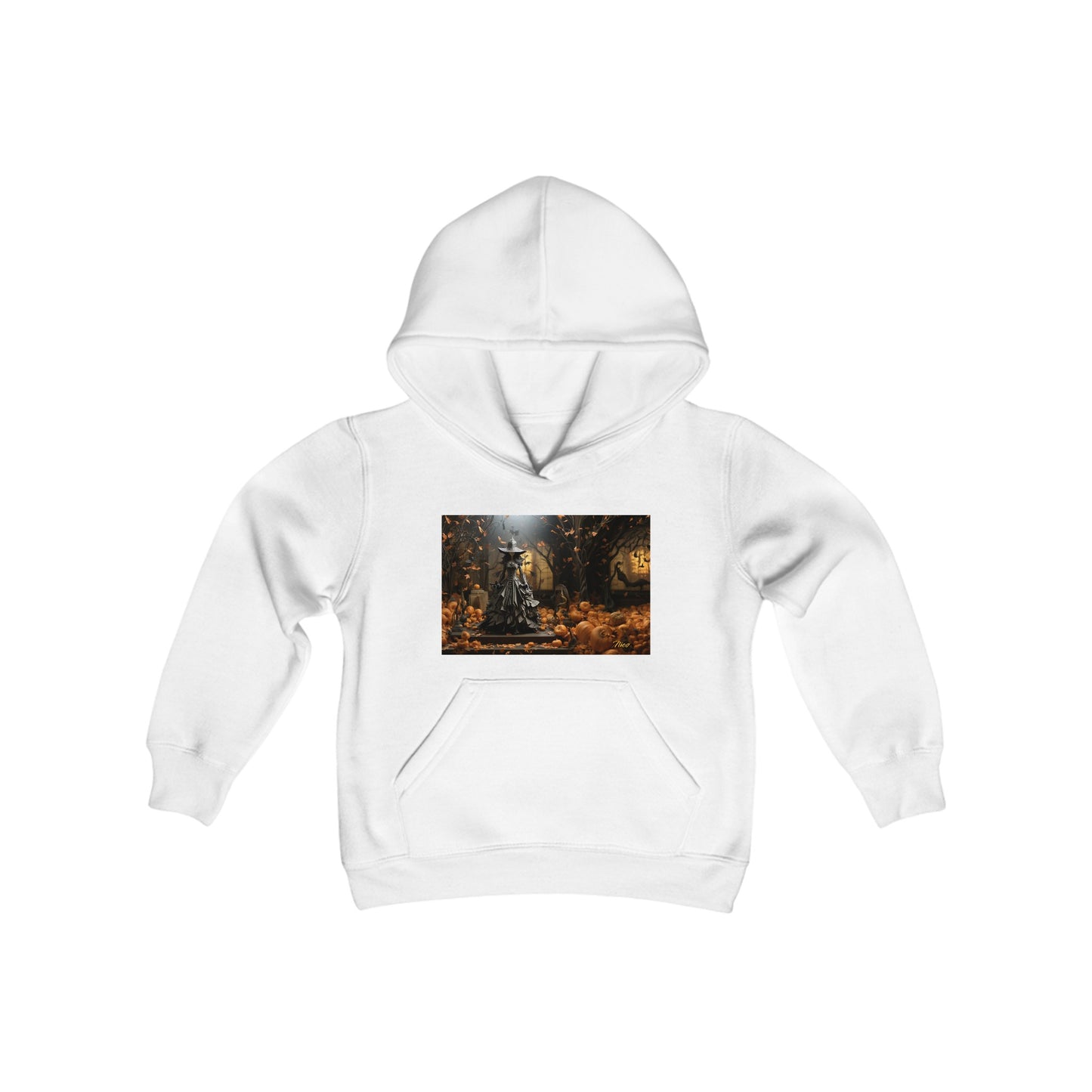 Halloween 2024 Series Print #10 Youth Heavy Blend Hooded Sweatshirt