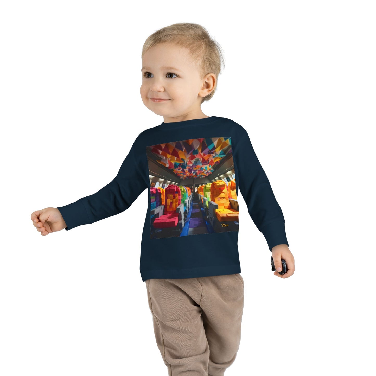 Big Ol' Jet Airliner Series Print #4 Toddler Long Sleeve Tee