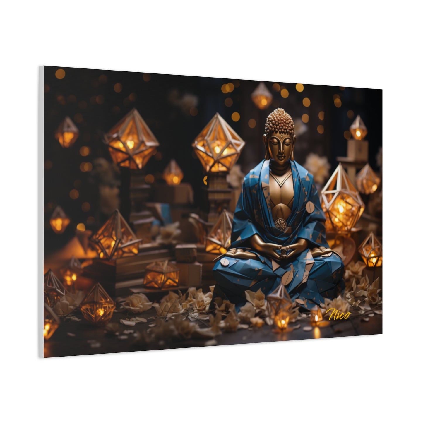 Ascending Buddha Series Print #3 - Streched Matte Canvas Print, 1.25" Thick