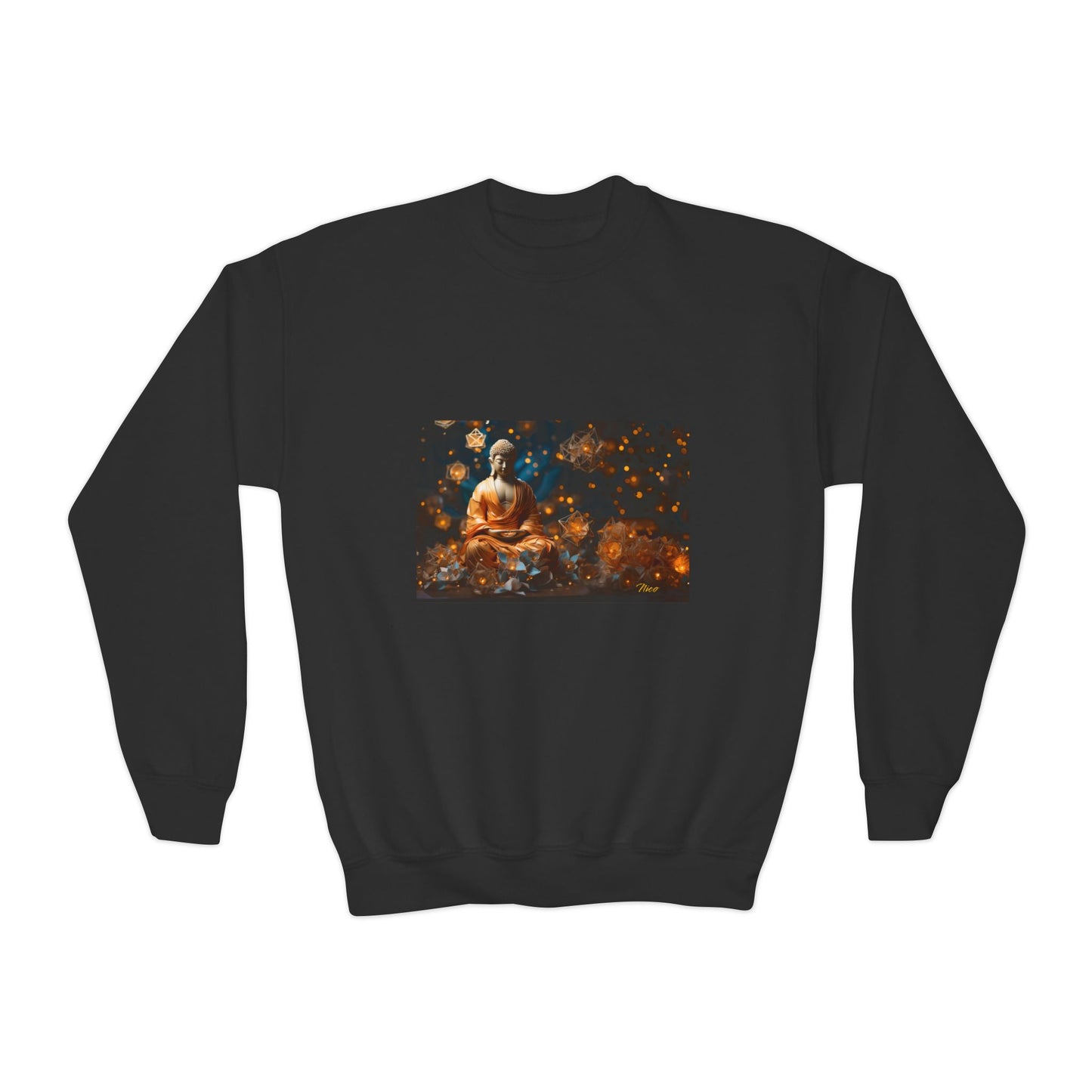 Ascending Buddah Series Print #8 Youth Crewneck Sweatshirt