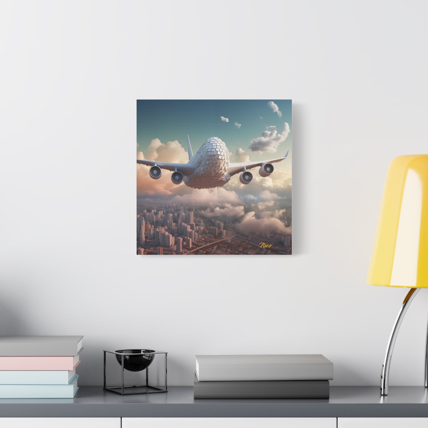 Frequent Flyer Miles Series Print #1 - Streched Matte Canvas Print, 1.25" Thick