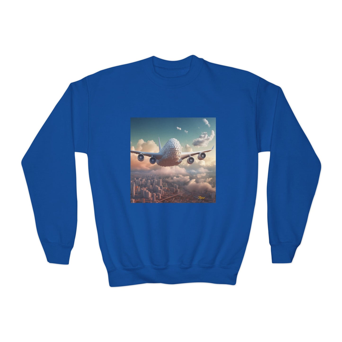 Frequent Flyer Miles Series Print #1 Youth Crewneck Sweatshirt