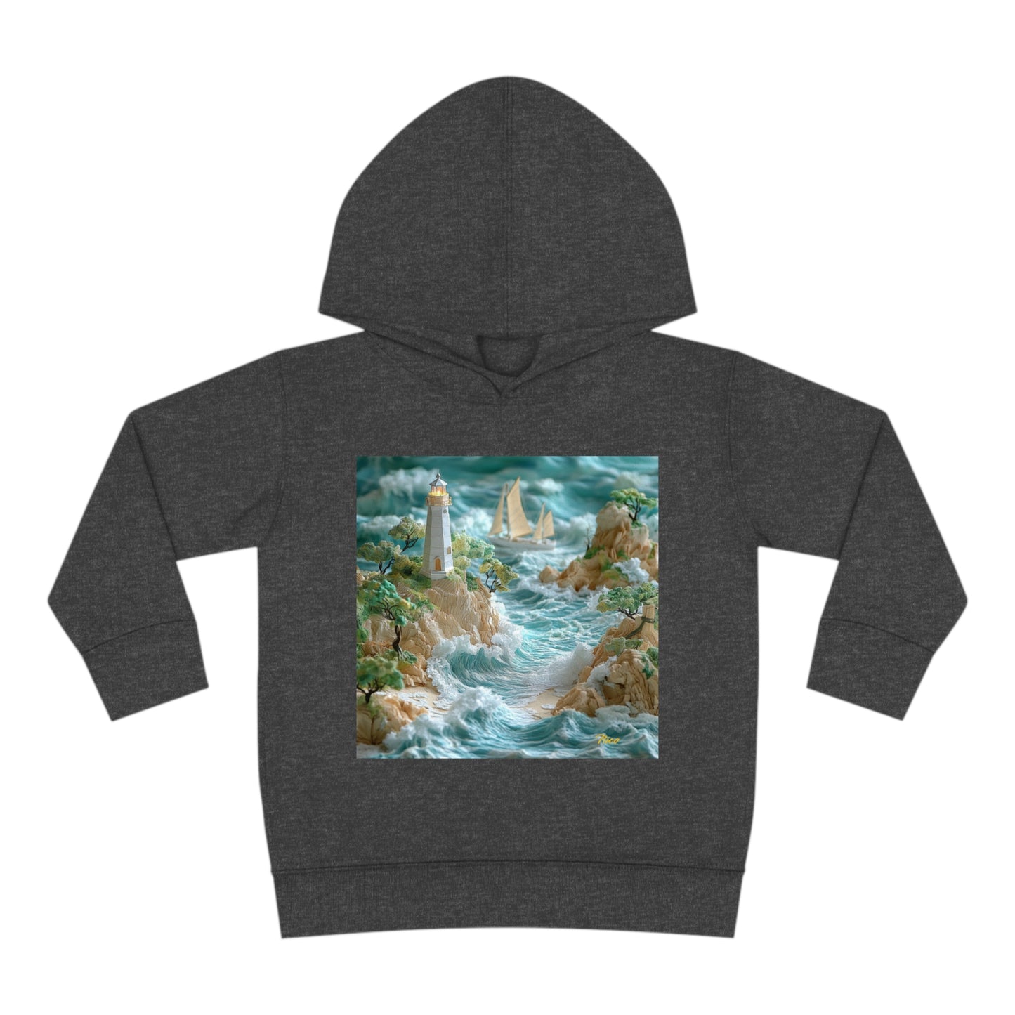 By The Seaside Series Print #9 Toddler Pullover Fleece Hoodie