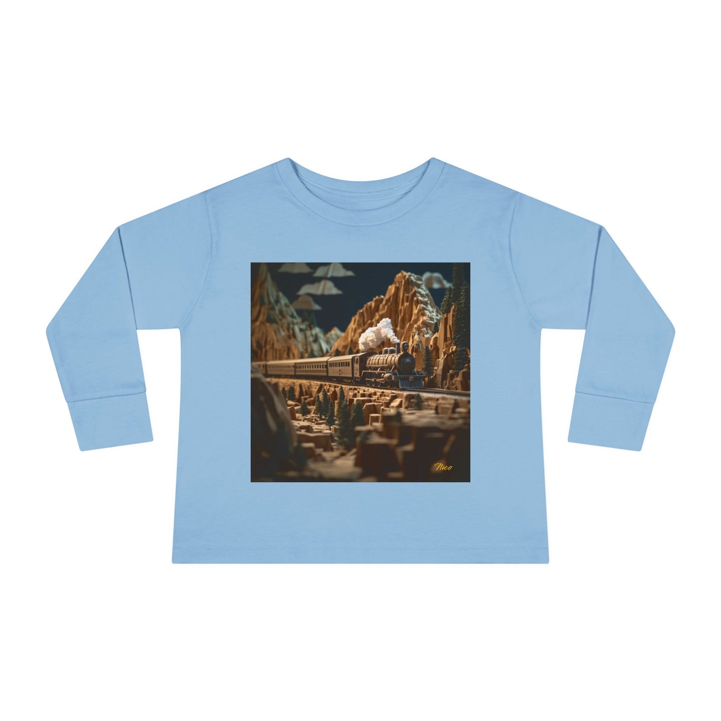 Orient Express Series Print #9 Toddler Long Sleeve Tee