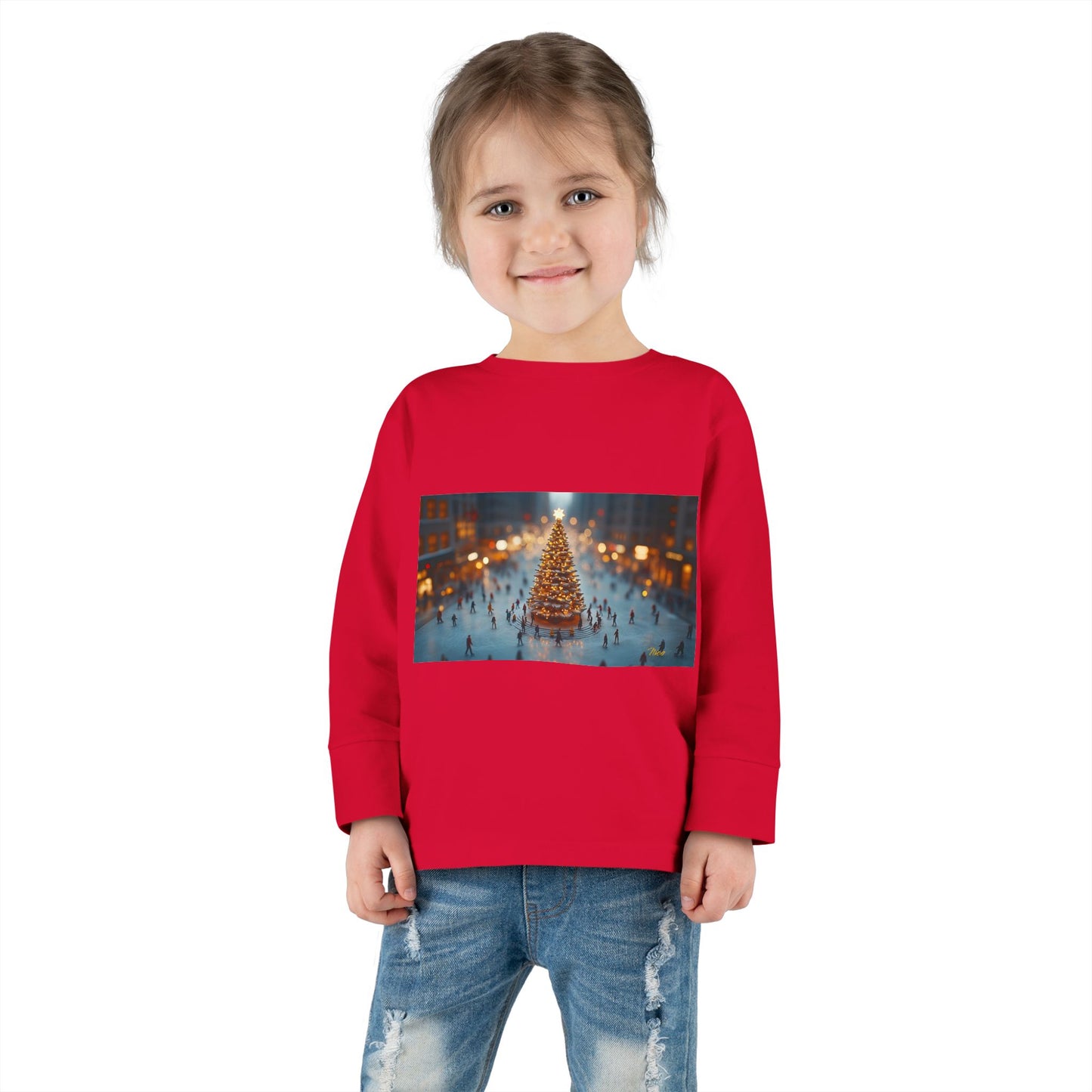 Chirstmas 2024 Series Print #7 Toddler Long Sleeve Tee