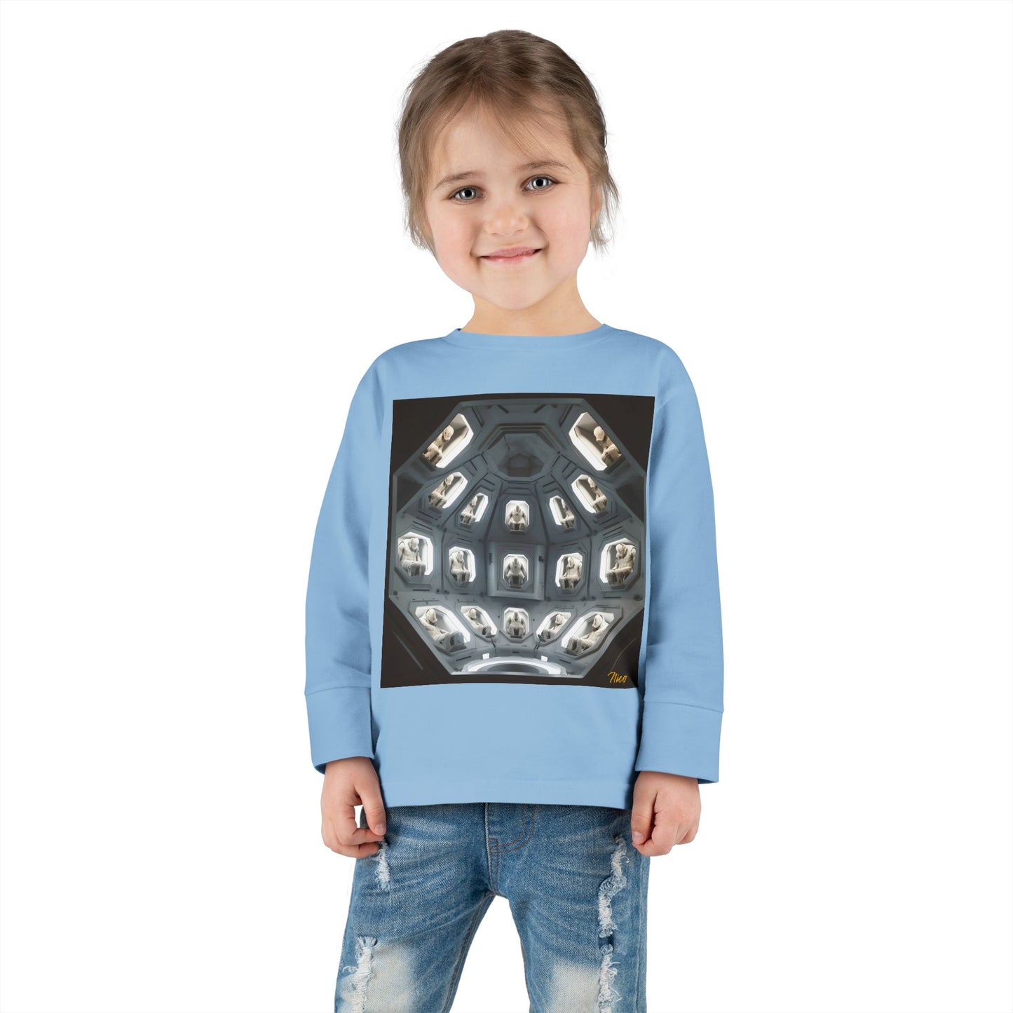 Elons' Dream Series Print #2 Toddler Long Sleeve Tee