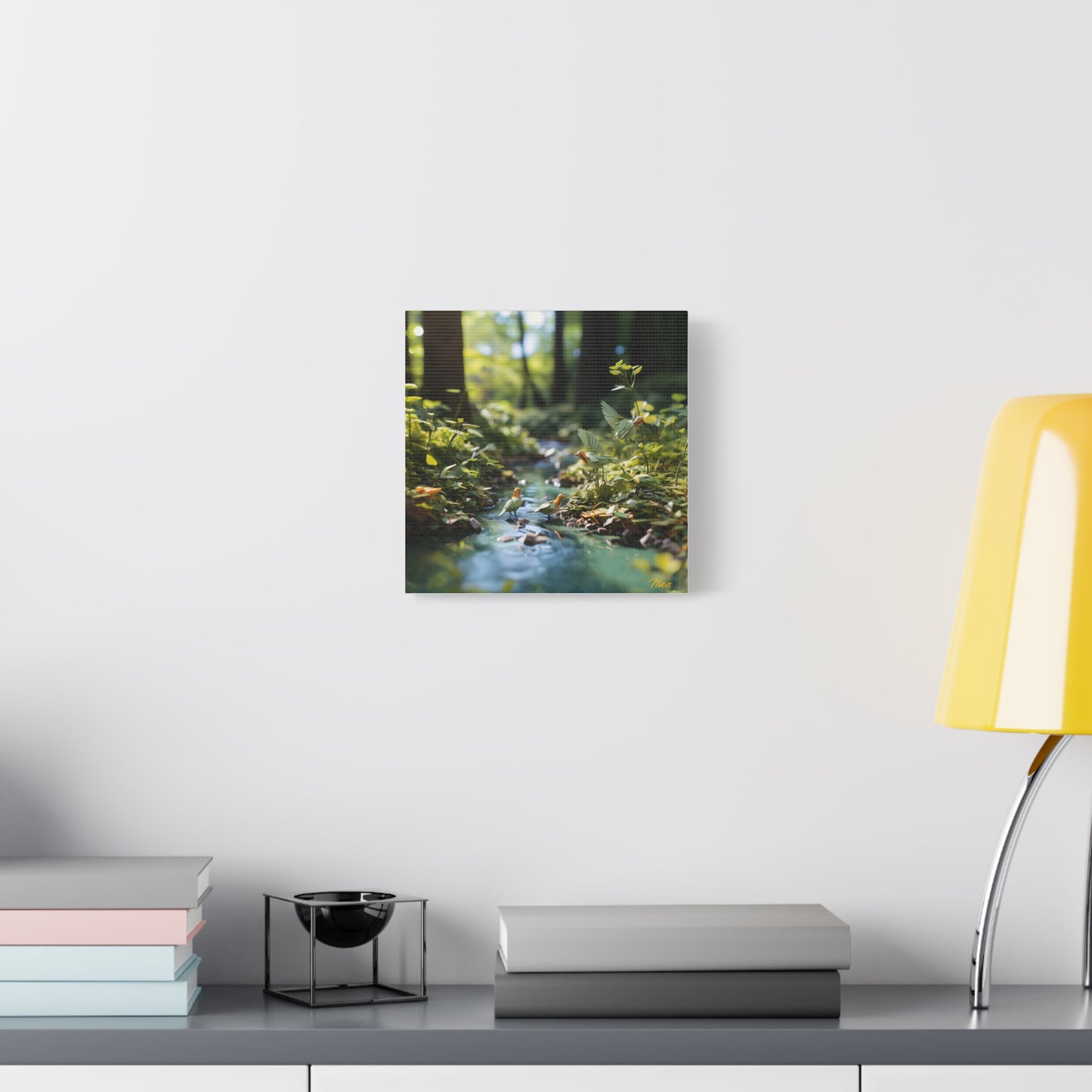 Relaxing By The Brook Series Print #8 - Streched Matte Canvas Print, 1.25" Thick