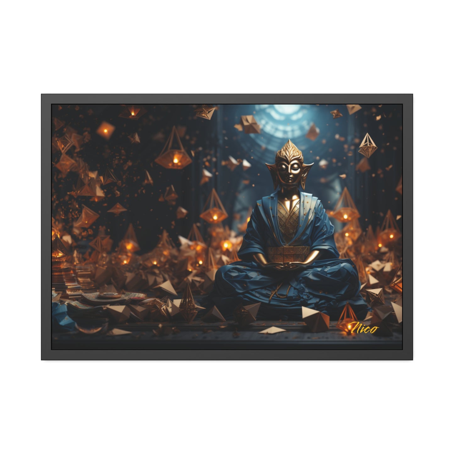 Ascending Buddha Series Print #1 - Framed Fine Art Paper Print