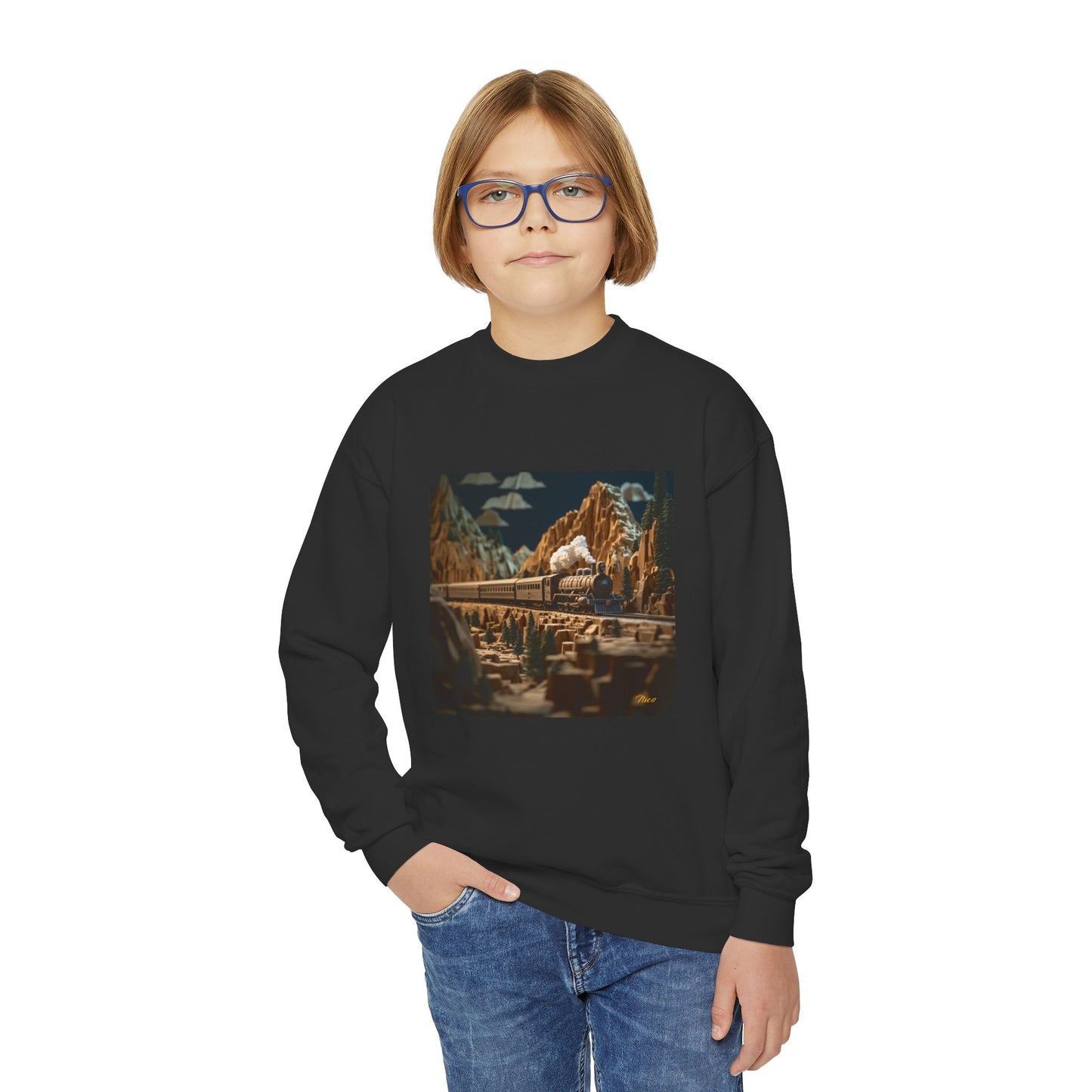 Orient Express Series Print #9 Youth Crewneck Sweatshirt