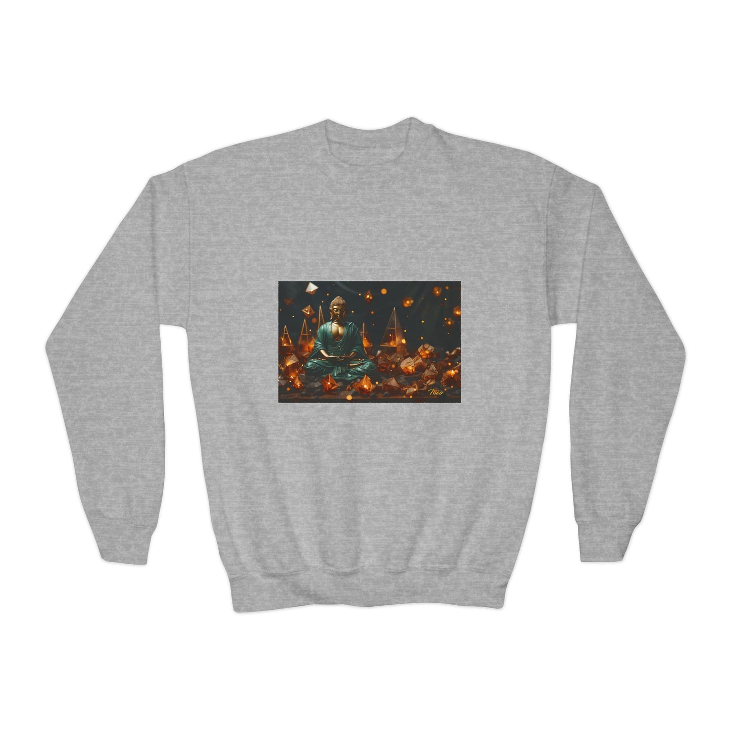 Ascending Buddah Series Print #4 Youth Crewneck Sweatshirt