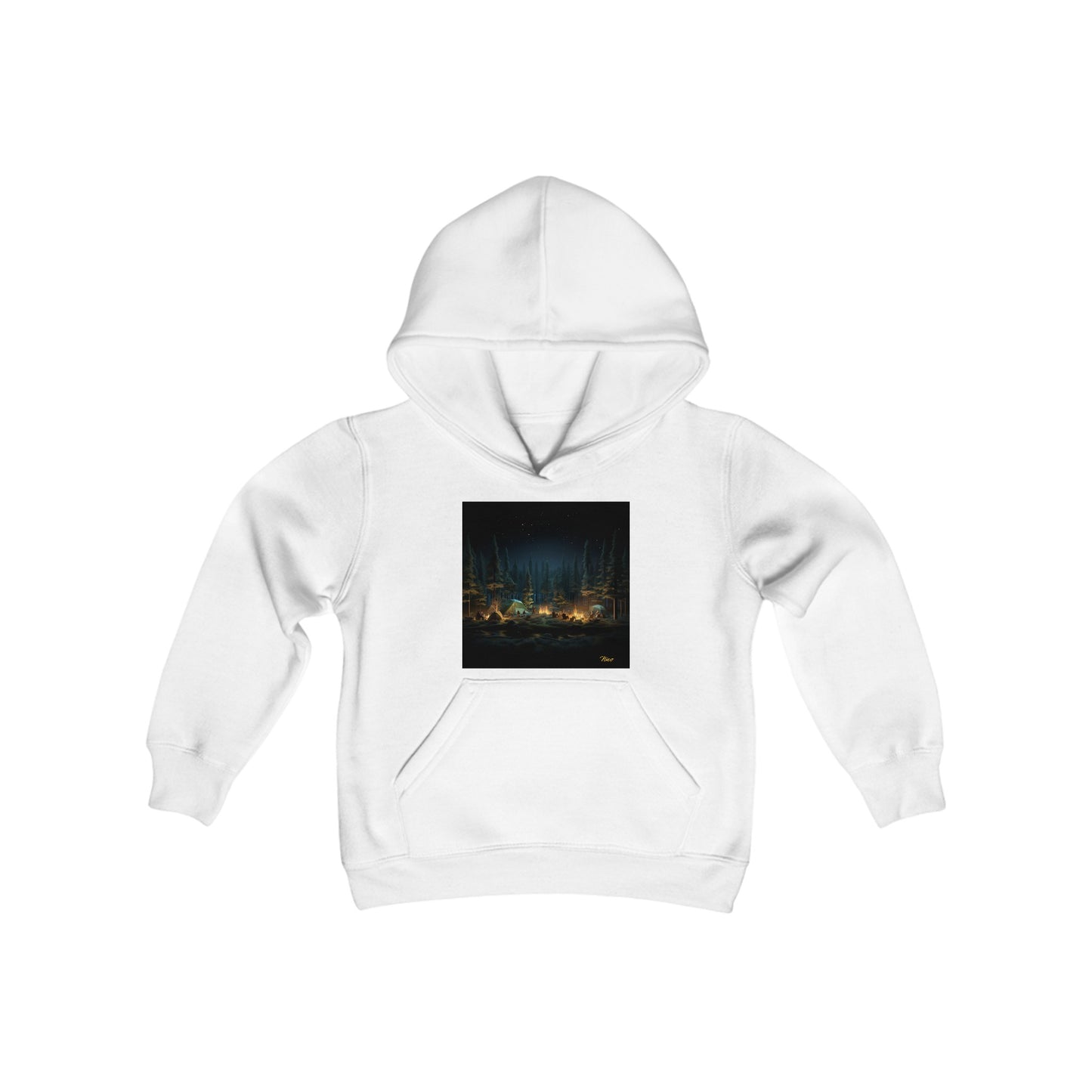 Under The Starry Skies Series Print #2 Youth Heavy Blend Hooded Sweatshirt