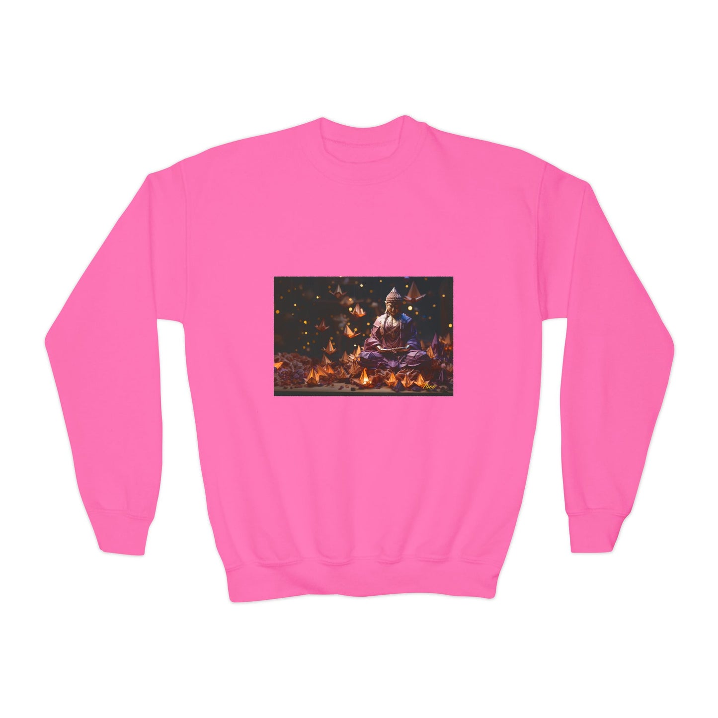 Ascending Buddah Series Print #6 Youth Crewneck Sweatshirt