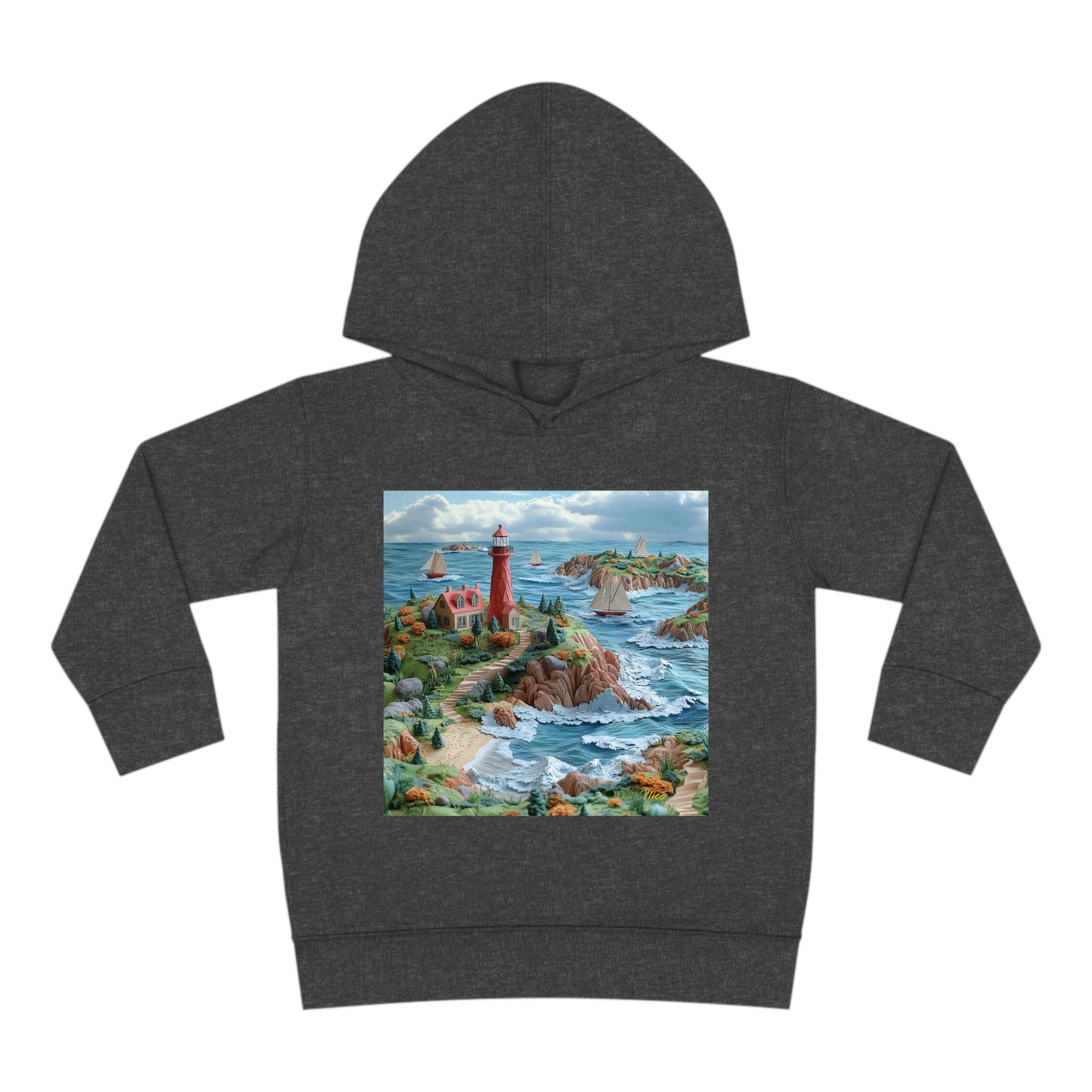 By The Seaside Series Print #6 Toddler Pullover Fleece Hoodie