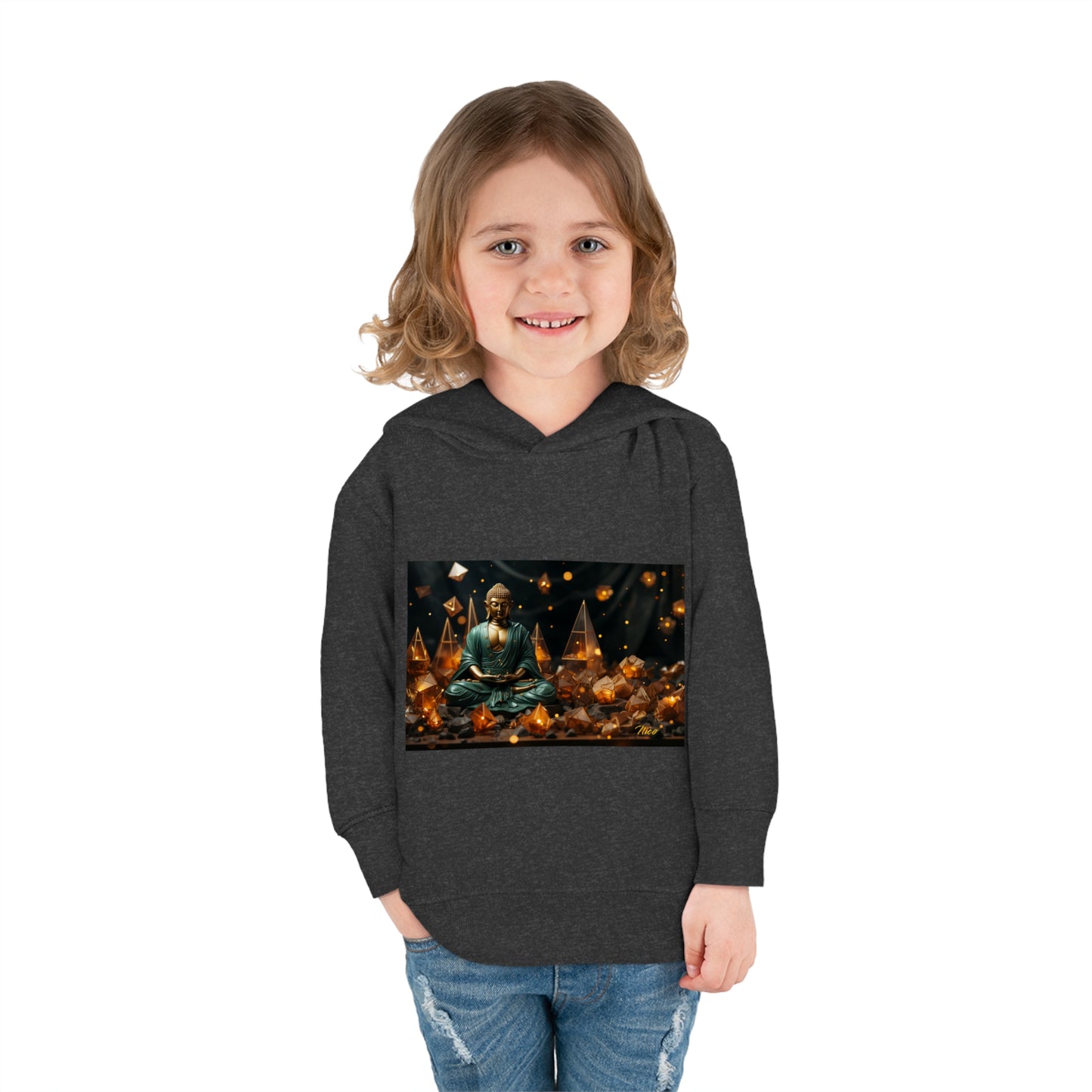 Ascending Buddah Series Print #4 Toddler Pullover Fleece Hoodie