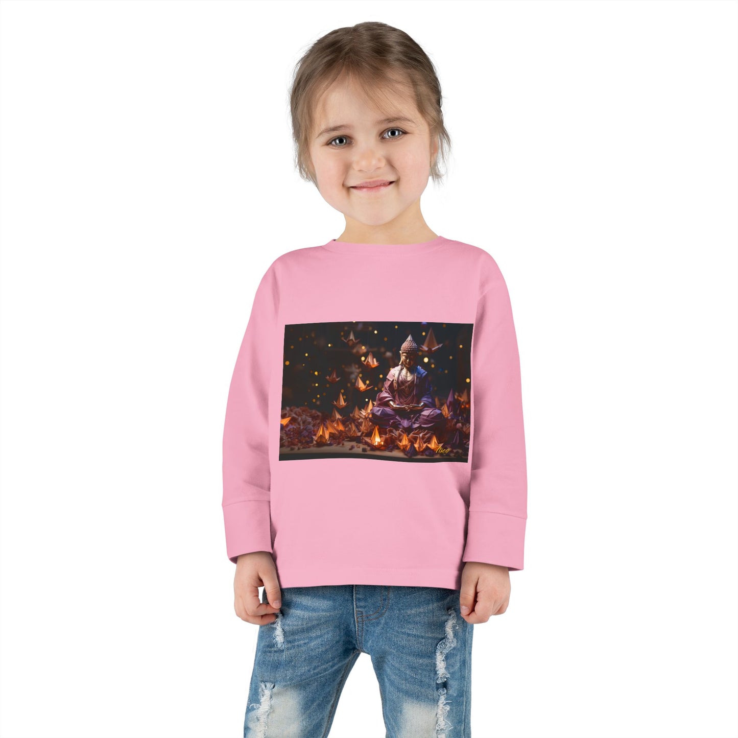 Ascending Buddha Series Print #6 Toddler Long Sleeve Tee