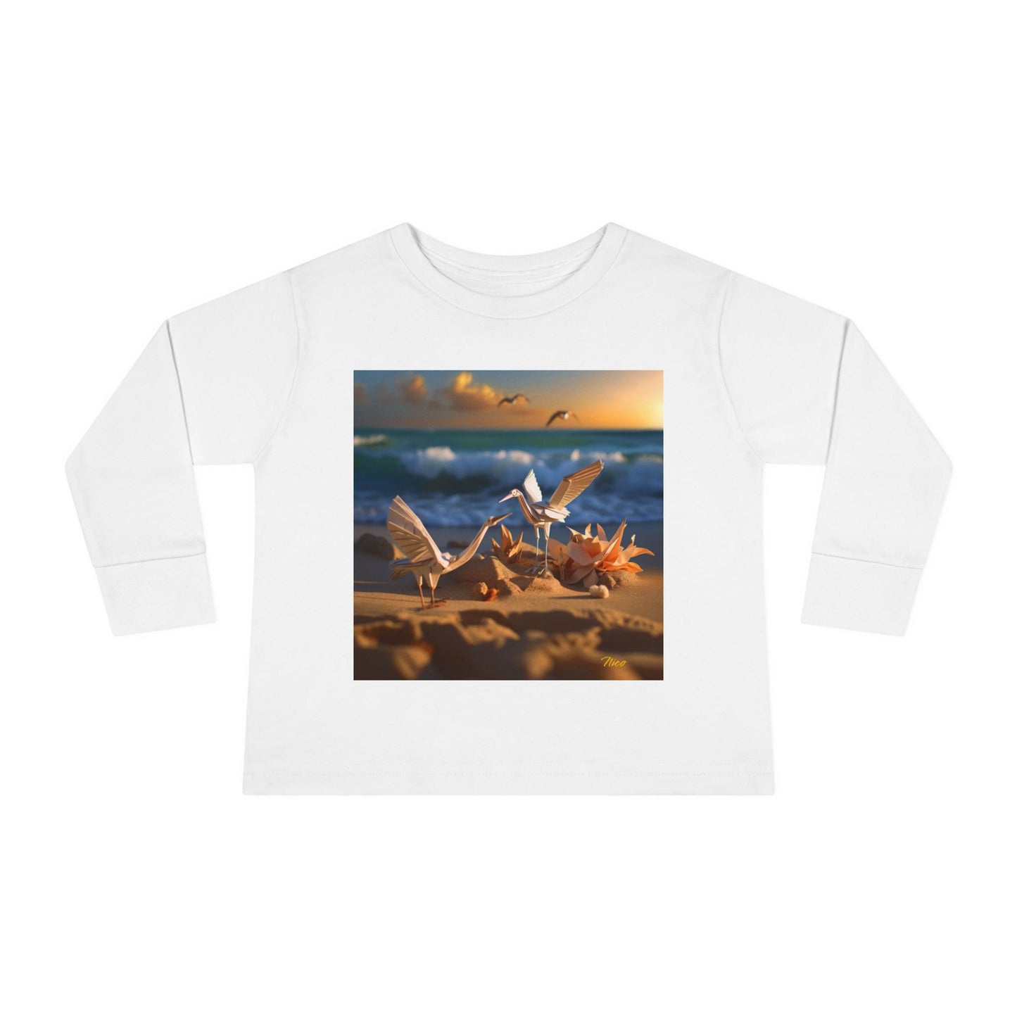 By The Seaside Series Print #3 Toddler Long Sleeve Tee