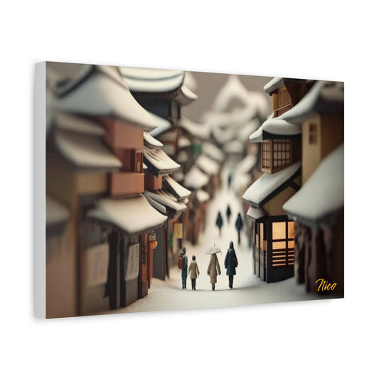 Asian Snow Series Print #6 - Streched Matte Extended Canvas Print, 1.25" Thick