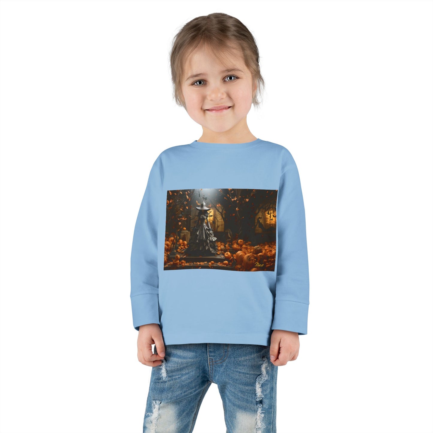 Halloween 2024 Series Print #10 Toddler Long Sleeve Tee