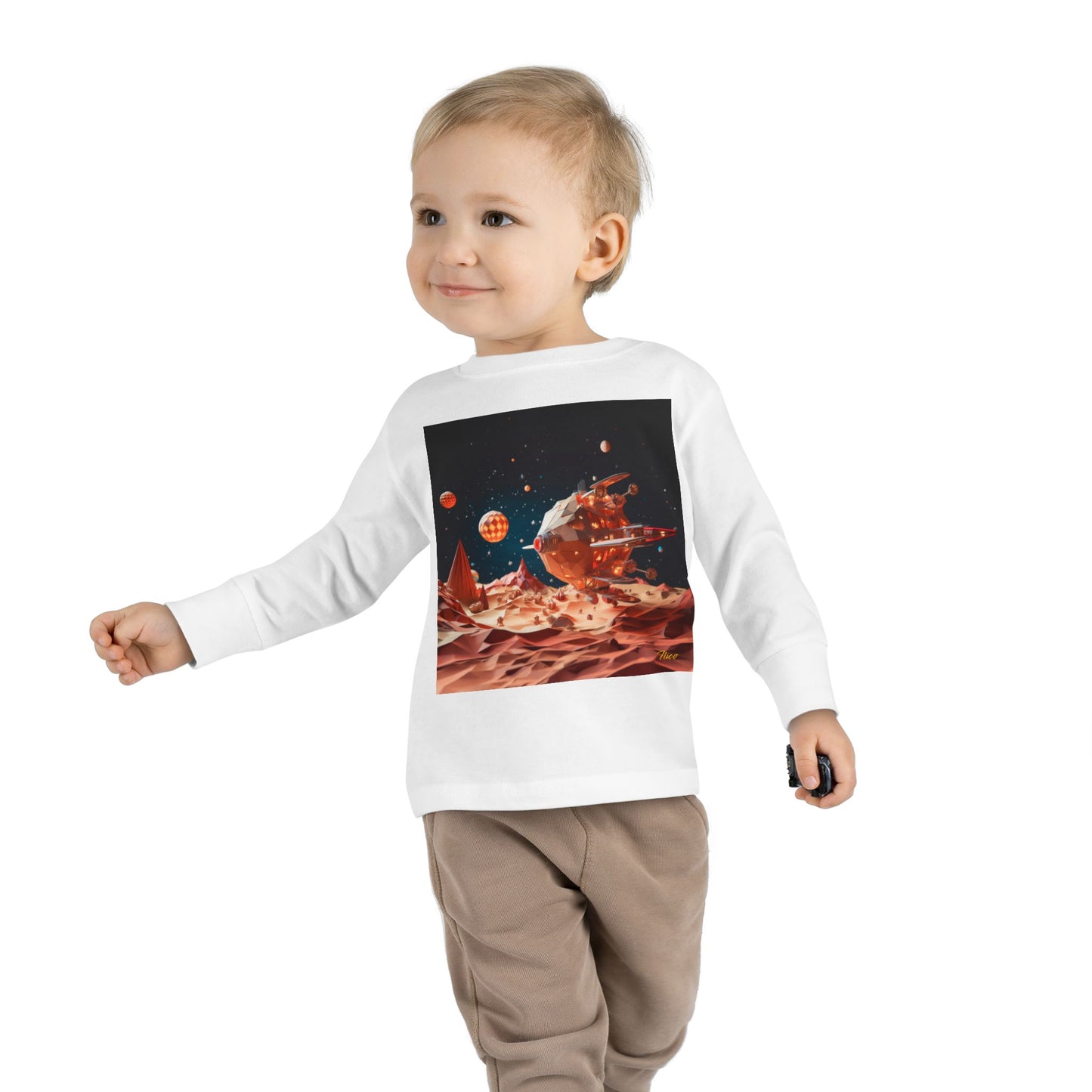 Elons' Dream Series Print #5 Toddler Long Sleeve Tee